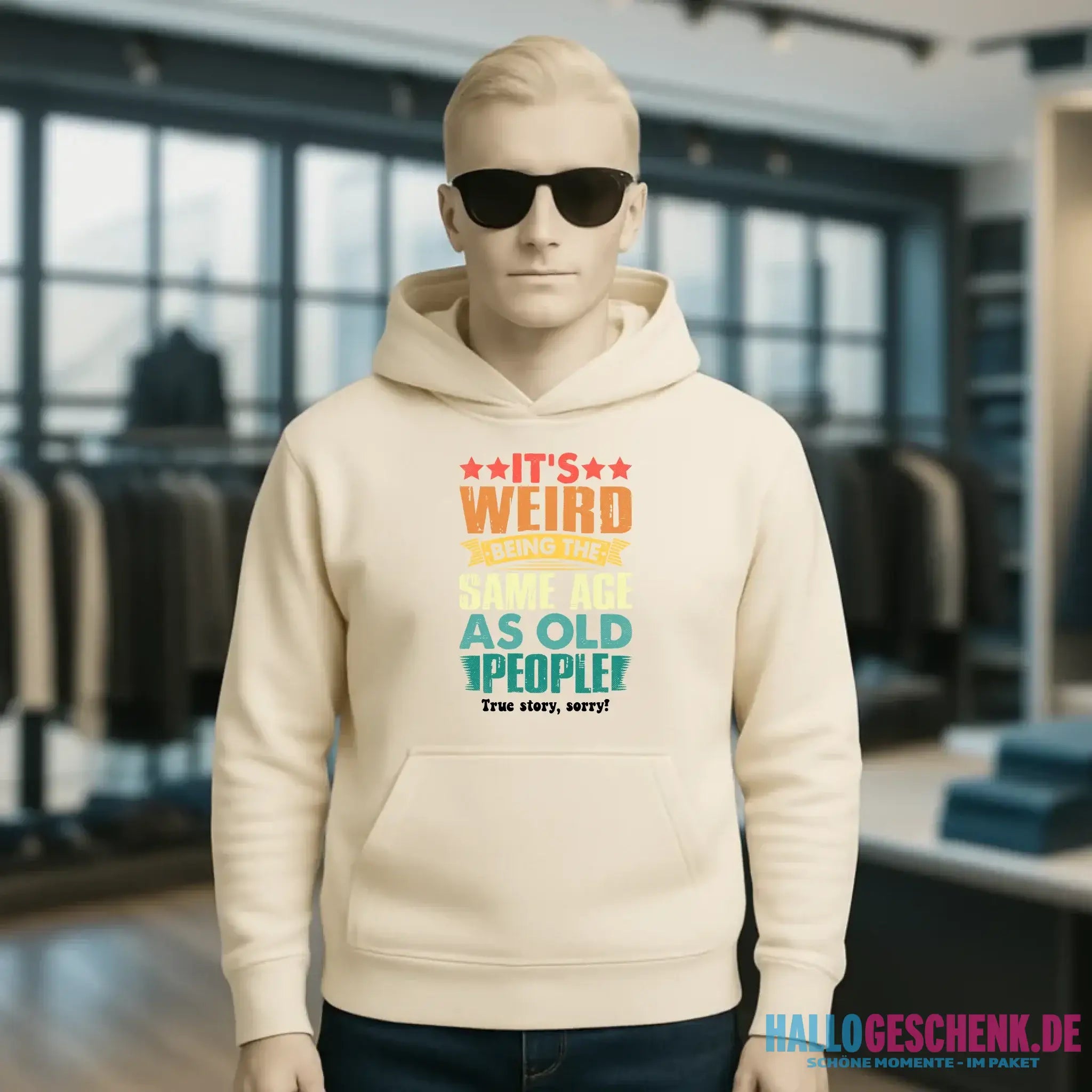 Old people • Unisex Premium Hoodie XS-5XL aus Bio-Baumwolle für Damen & Herren • Exklusivdesign • personalisiert