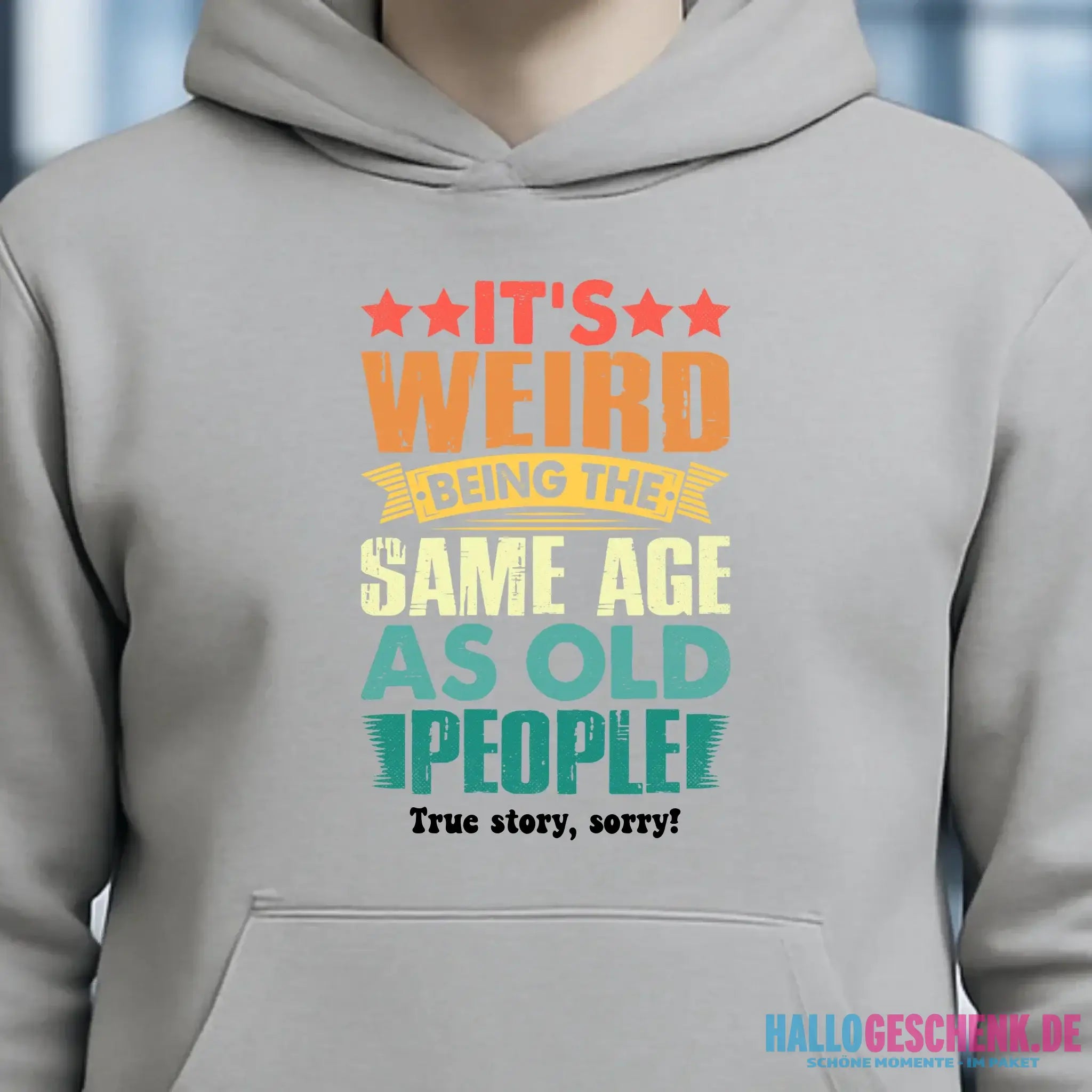 Old people • Unisex Premium Hoodie XS-5XL aus Bio-Baumwolle für Damen & Herren • Exklusivdesign • personalisiert