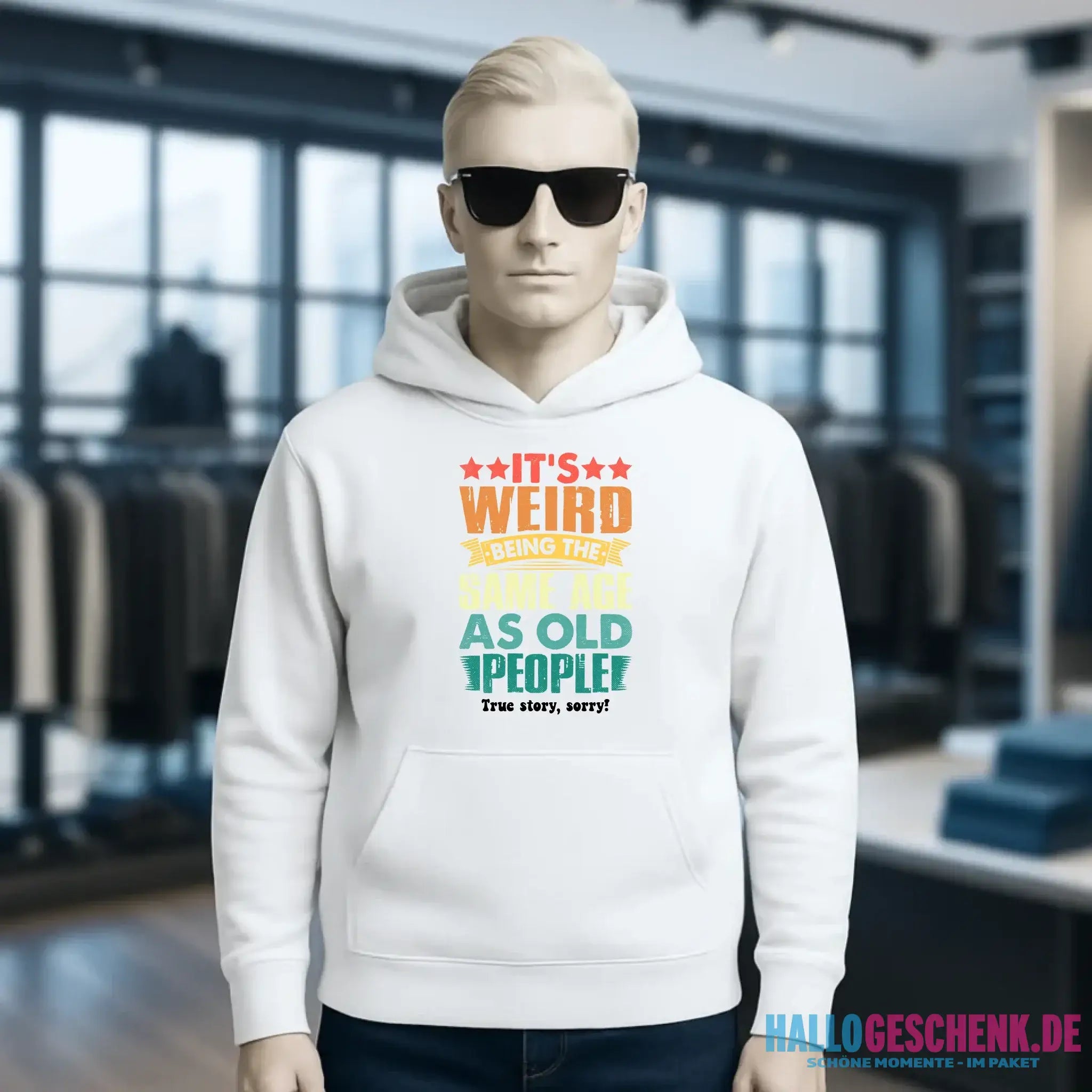 Old people • Unisex Premium Hoodie XS-5XL aus Bio-Baumwolle für Damen & Herren • Exklusivdesign • personalisiert