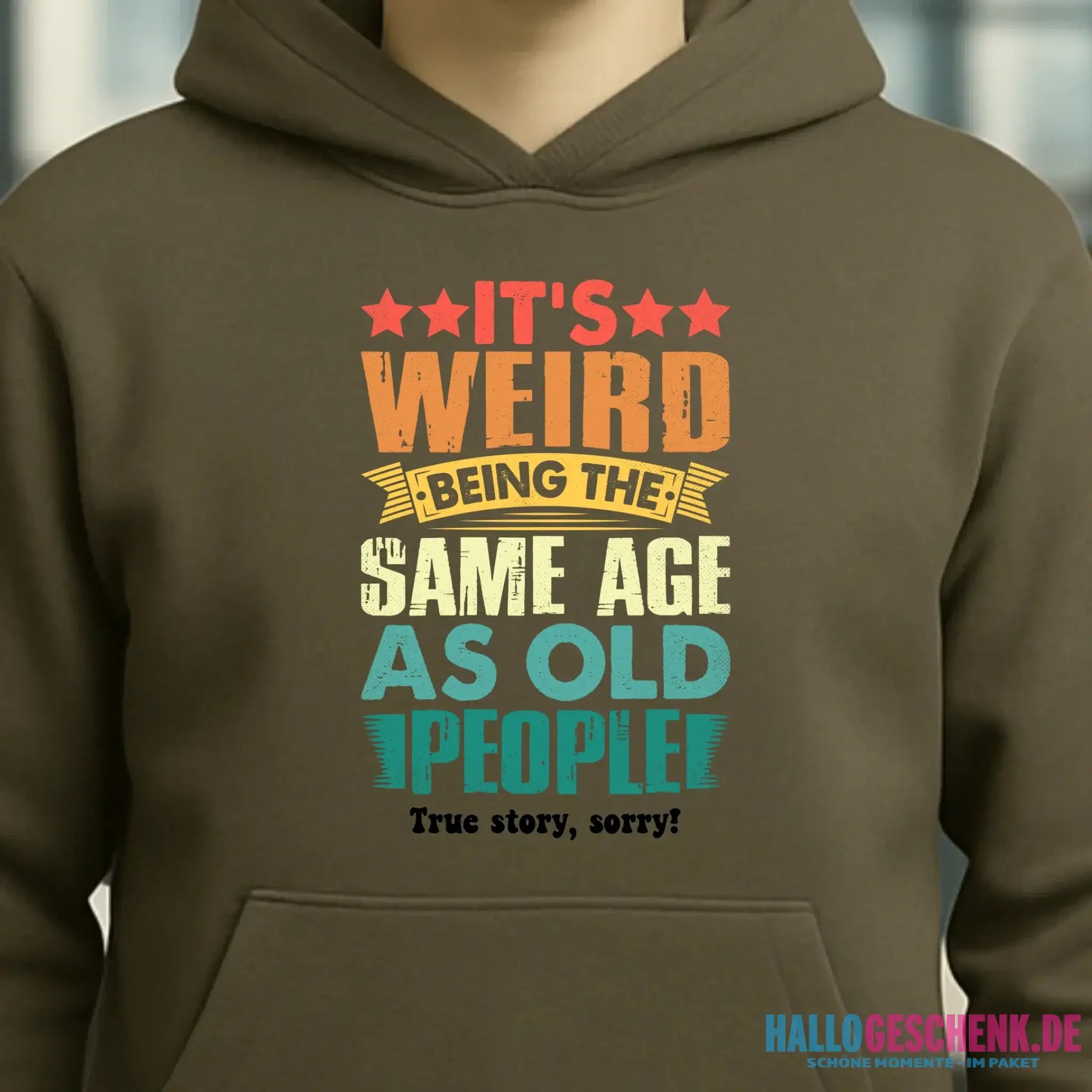 Old people • Unisex Premium Hoodie XS-5XL aus Bio-Baumwolle für Damen & Herren • Exklusivdesign • personalisiert