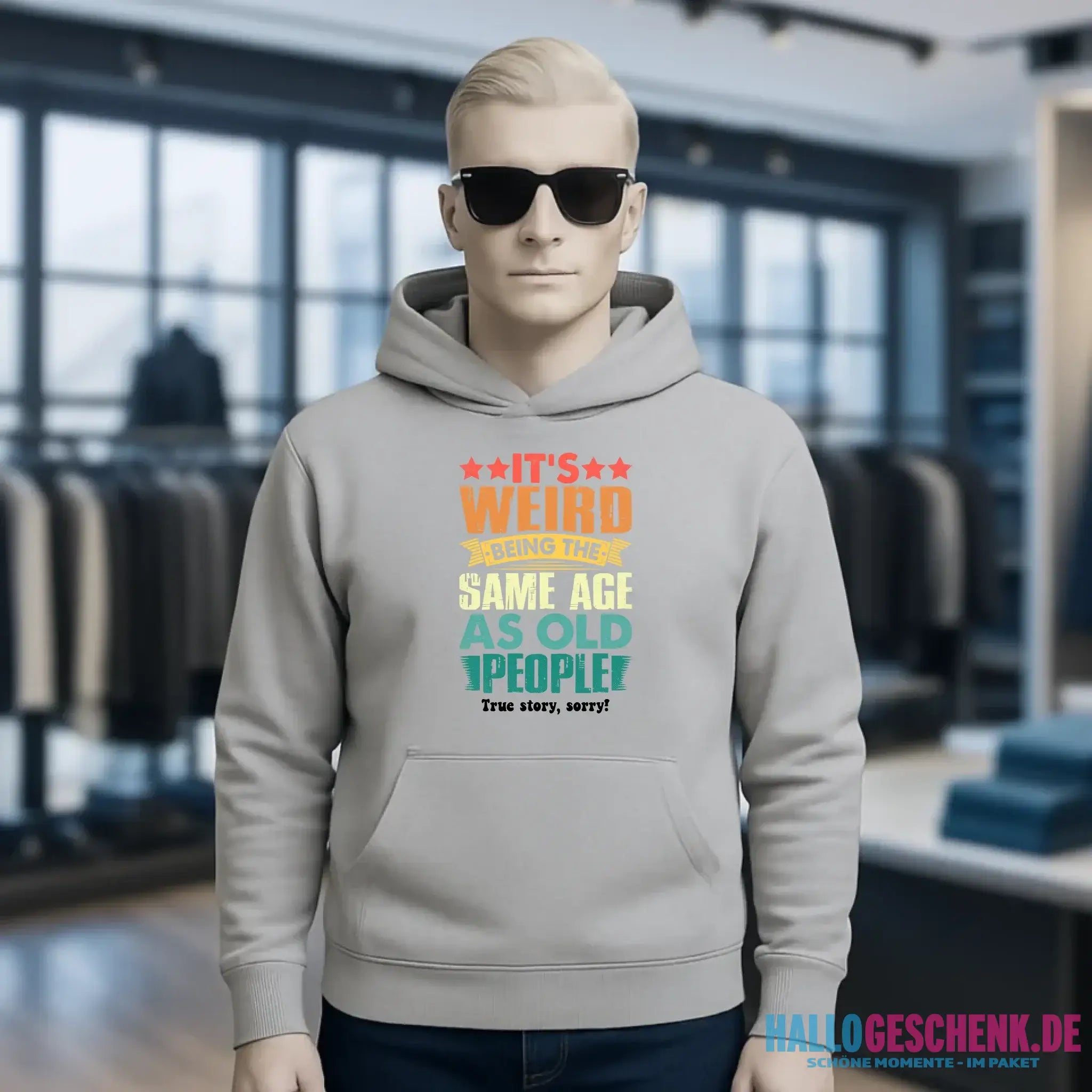 Old people • Unisex Premium Hoodie XS-5XL aus Bio-Baumwolle für Damen & Herren • Exklusivdesign • personalisiert