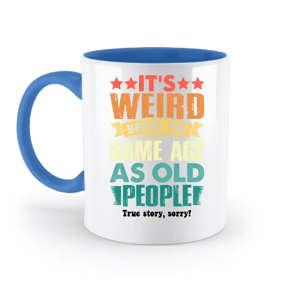 Old people • zweifarbige Tasse • Exklusivdesign • personalisiert