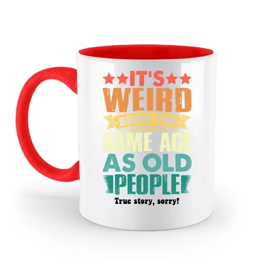 Old people • zweifarbige Tasse • Exklusivdesign • personalisiert
