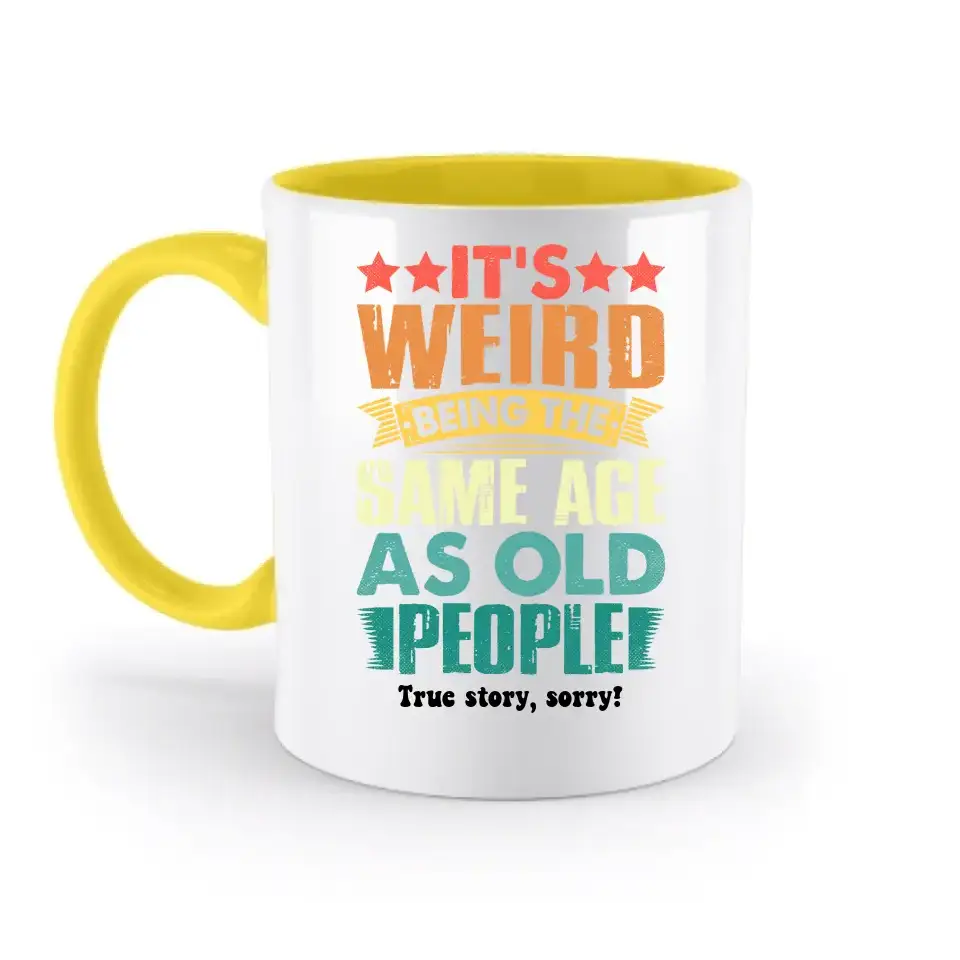 Old people • zweifarbige Tasse • Exklusivdesign • personalisiert