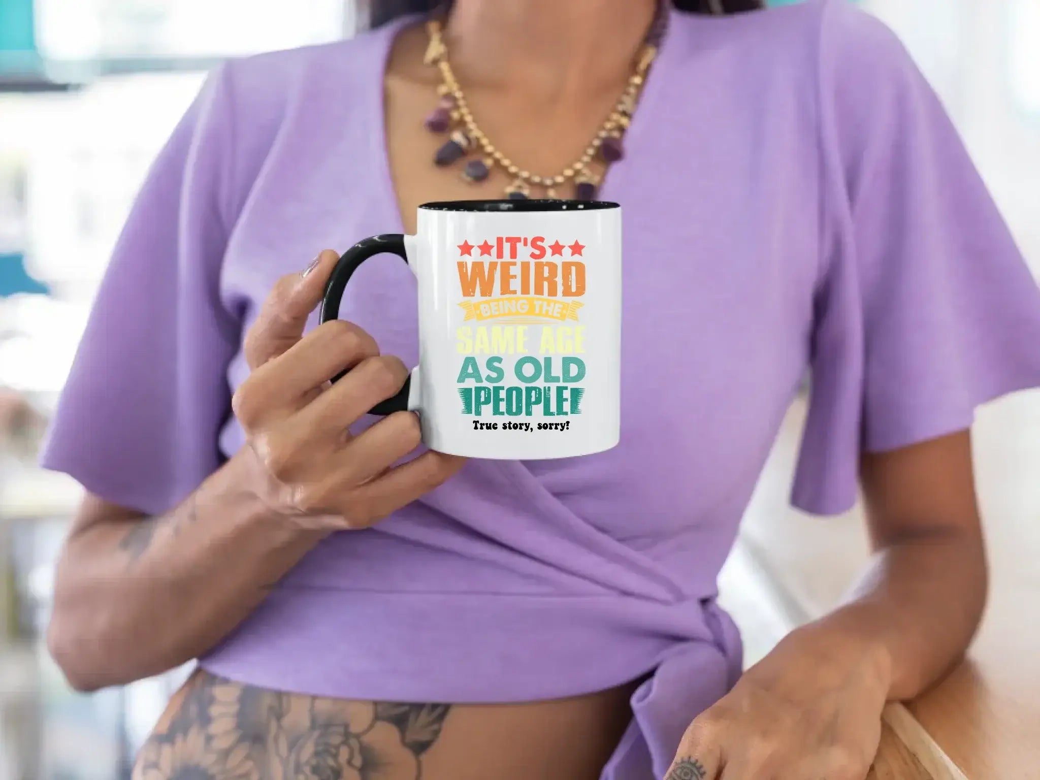 Old people • zweifarbige Tasse • Exklusivdesign • personalisiert