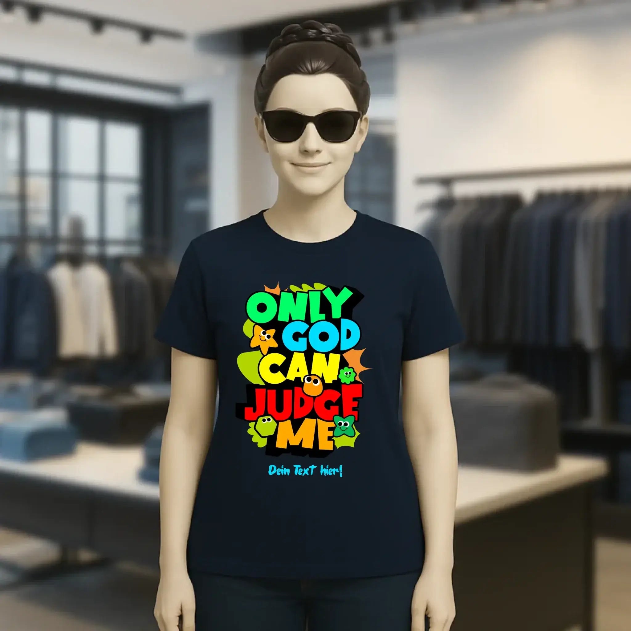 Only God • Ladies Premium T-Shirt XS-2XL aus Bio-Baumwolle für Damen • Exklusivdesign • personalisiert