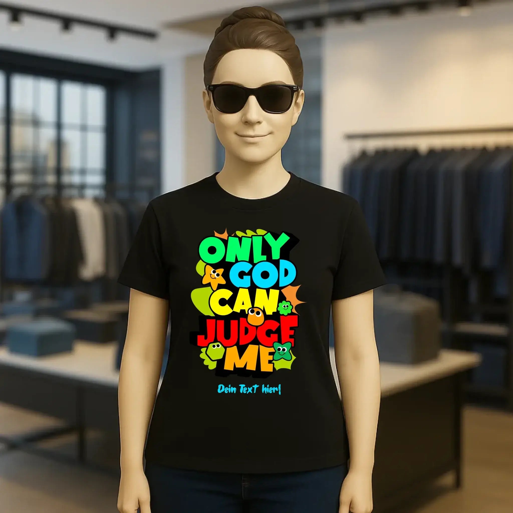 Only God • Ladies Premium T-Shirt XS-2XL aus Bio-Baumwolle für Damen • Exklusivdesign • personalisiert