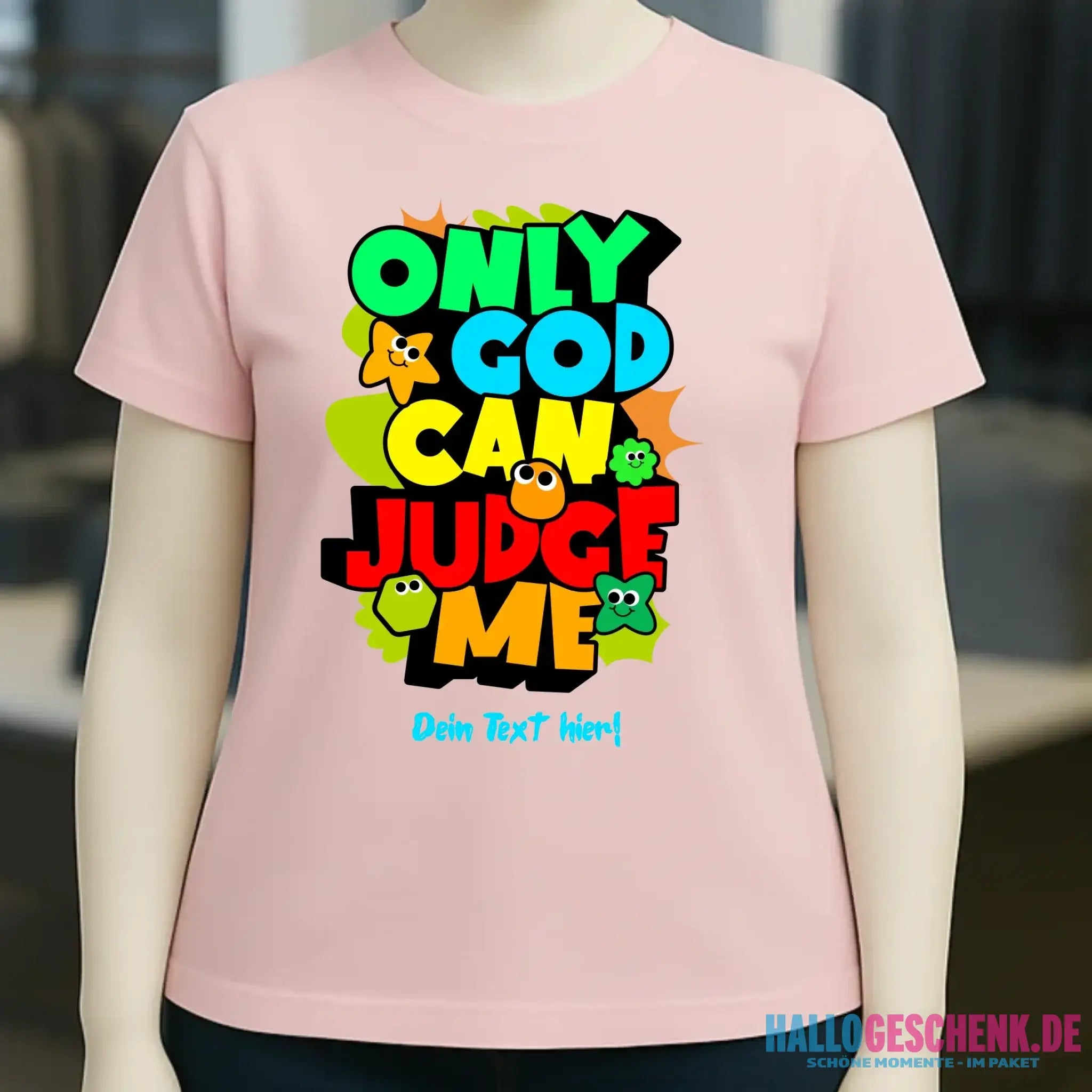 Only God • Ladies Premium T-Shirt XS-2XL aus Bio-Baumwolle für Damen • Exklusivdesign • personalisiert