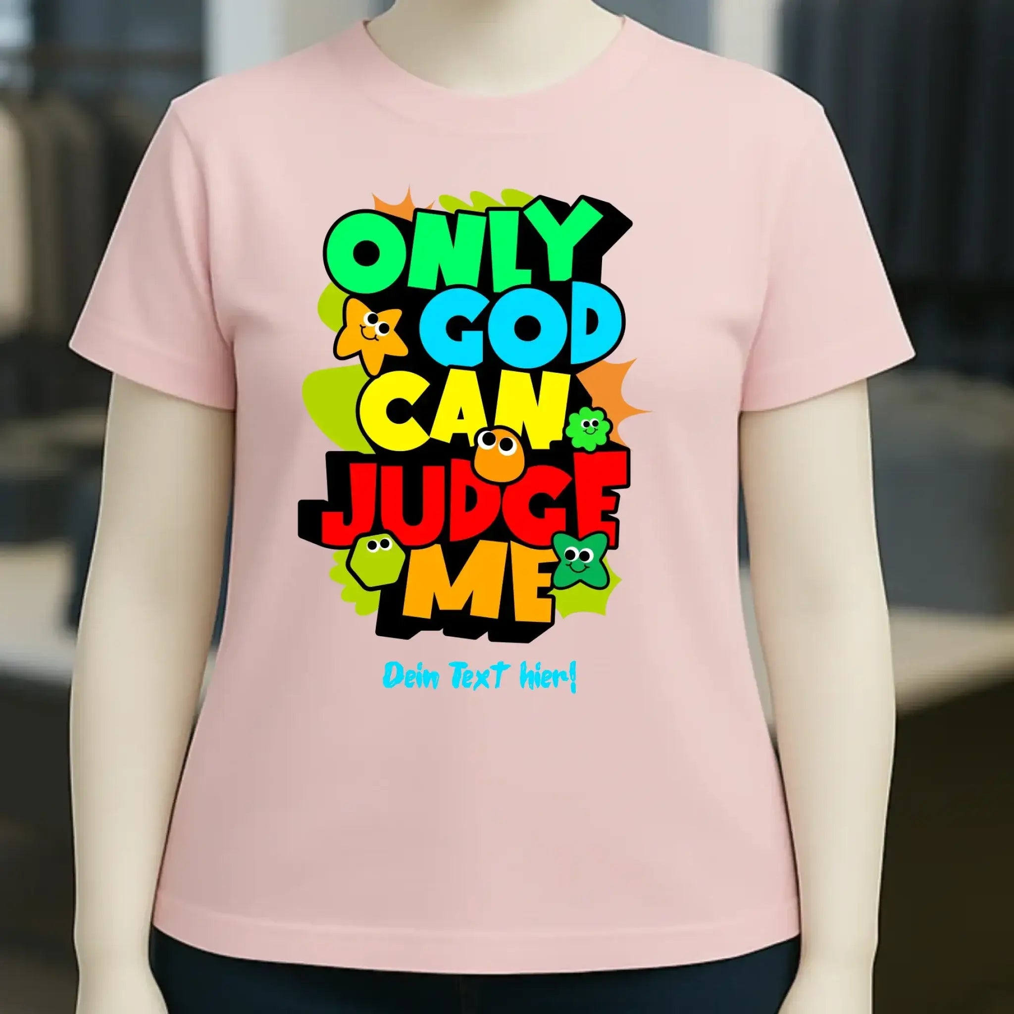 Only God • Ladies Premium T-Shirt XS-2XL aus Bio-Baumwolle für Damen • Exklusivdesign • personalisiert