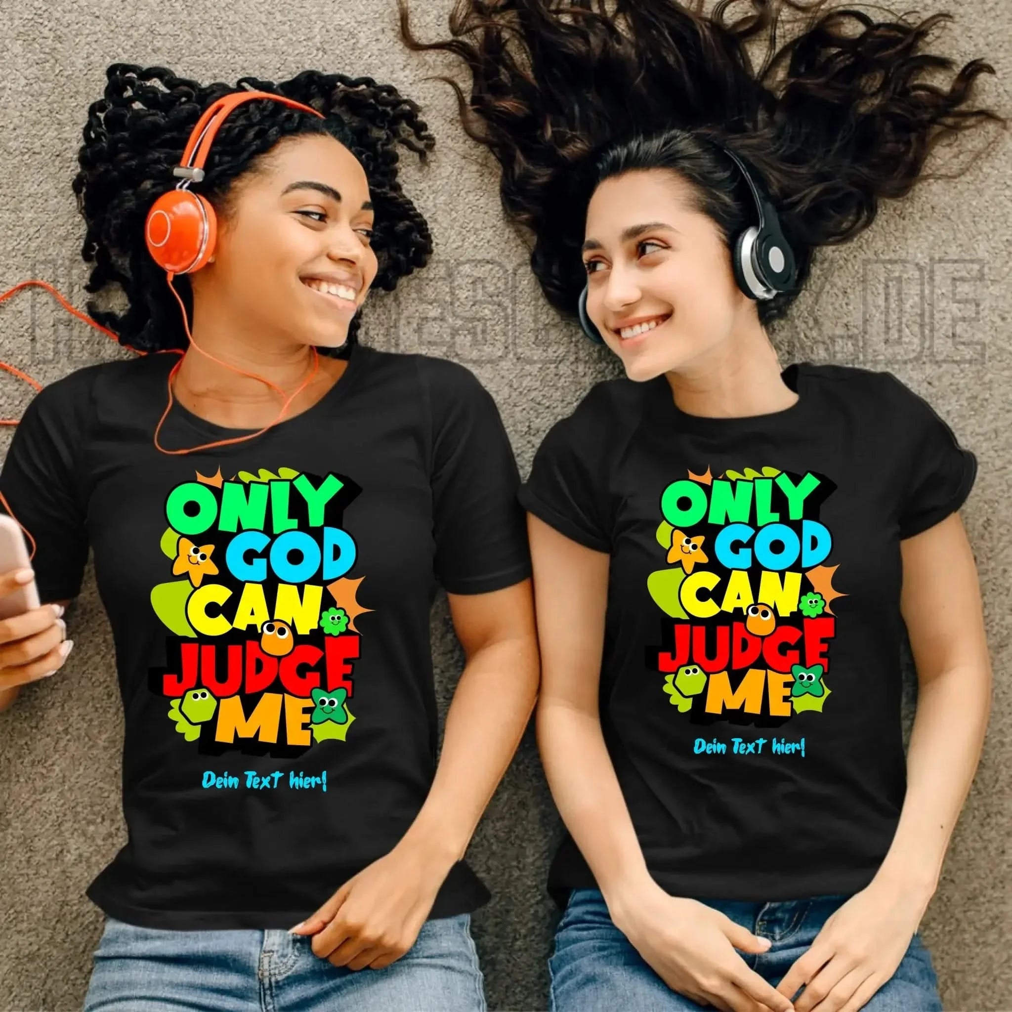 Only God • Ladies Premium T-Shirt XS-2XL aus Bio-Baumwolle für Damen • Exklusivdesign • personalisiert