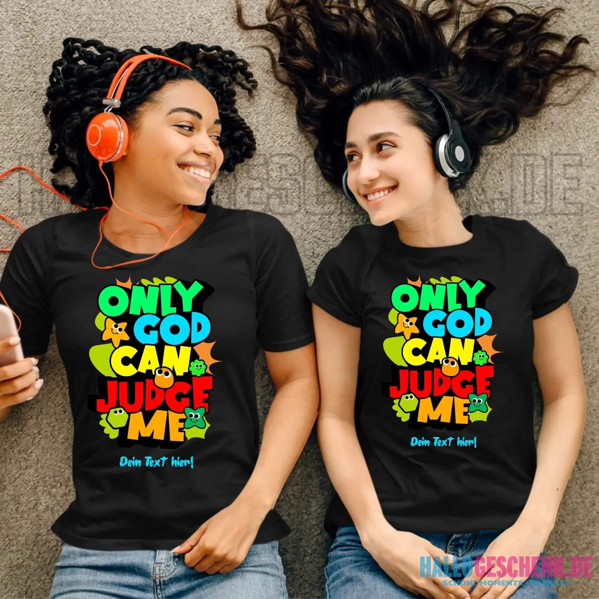 Only God • Ladies Premium T-Shirt XS-2XL aus Bio-Baumwolle für Damen • Exklusivdesign • personalisiert