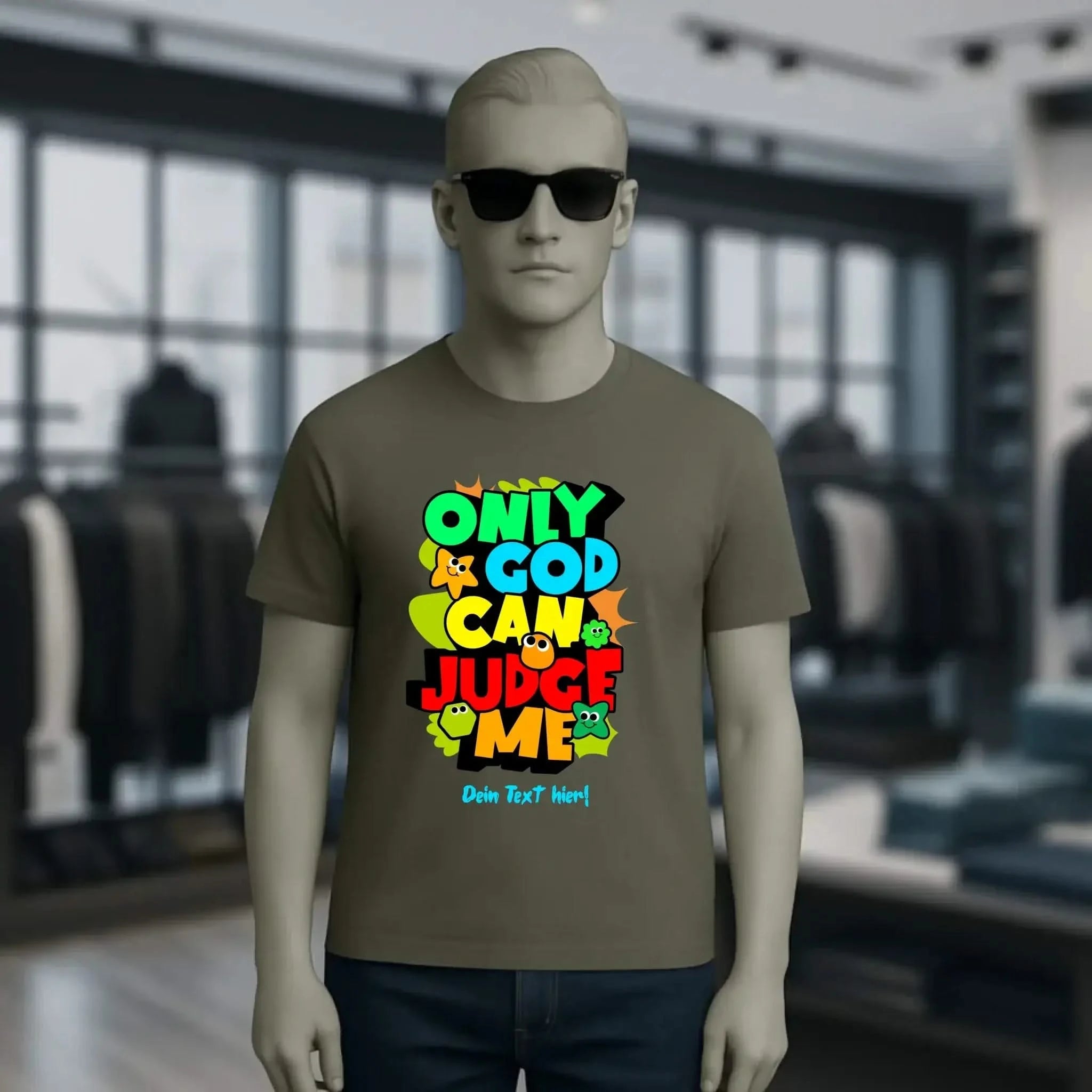 Only God • Unisex Premium T-Shirt XS-5XL aus Bio-Baumwolle für Damen & Herren • Exklusivdesign • personalisiert