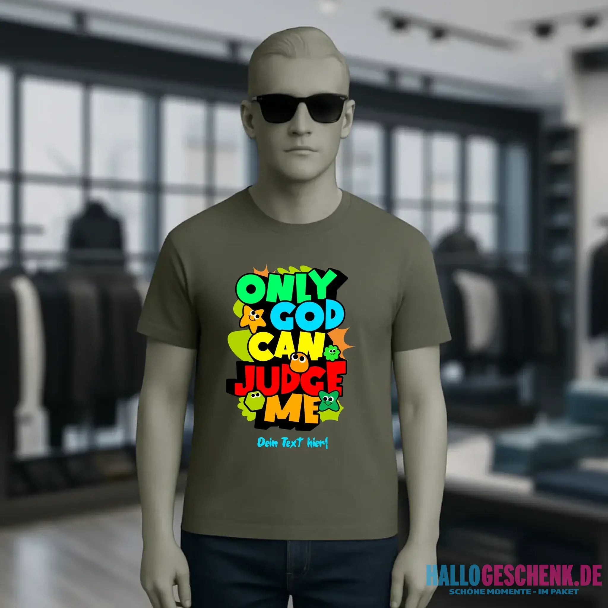 Only God • Unisex Premium T-Shirt XS-5XL aus Bio-Baumwolle für Damen & Herren • Exklusivdesign • personalisiert