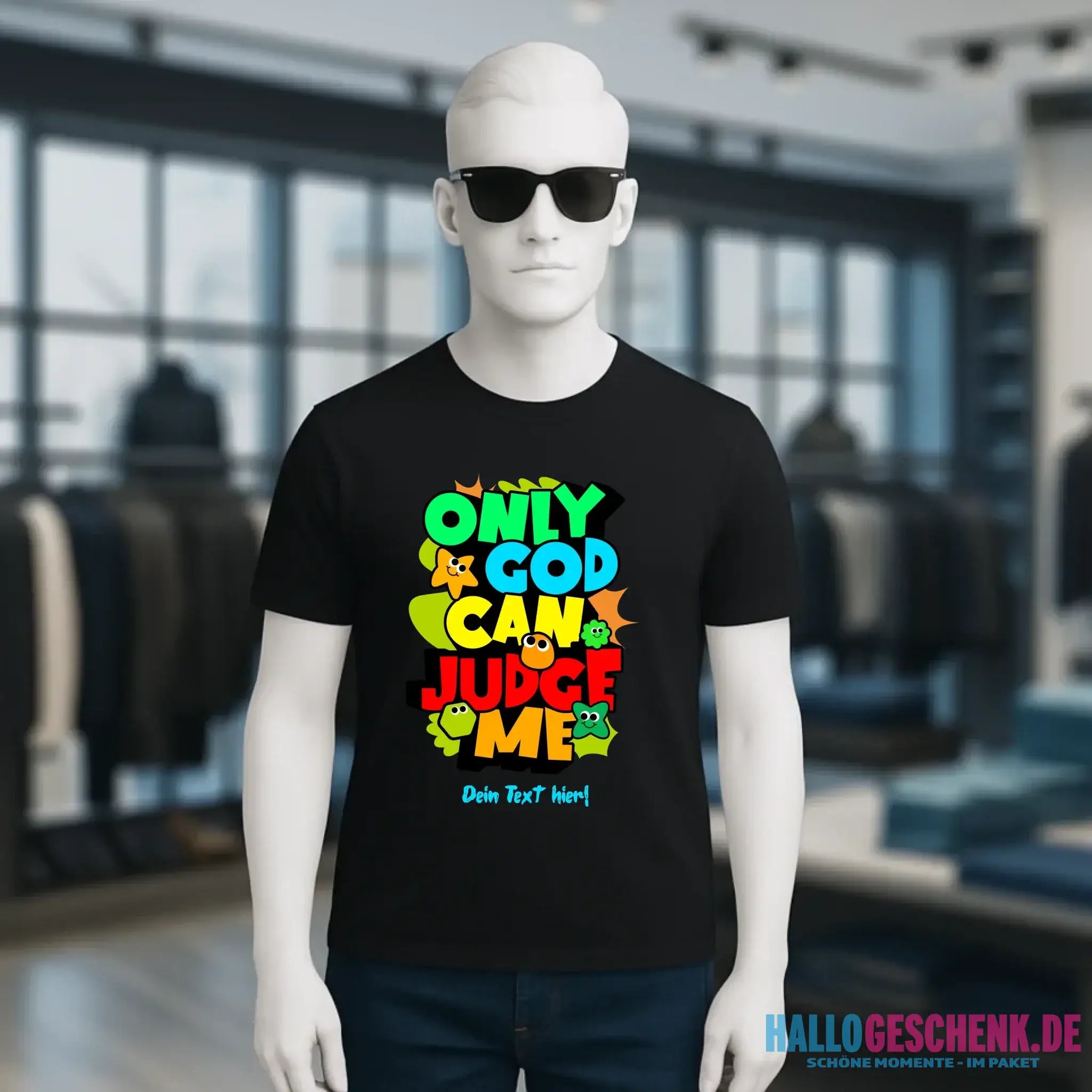 Only God • Unisex Premium T-Shirt XS-5XL aus Bio-Baumwolle für Damen & Herren • Exklusivdesign • personalisiert