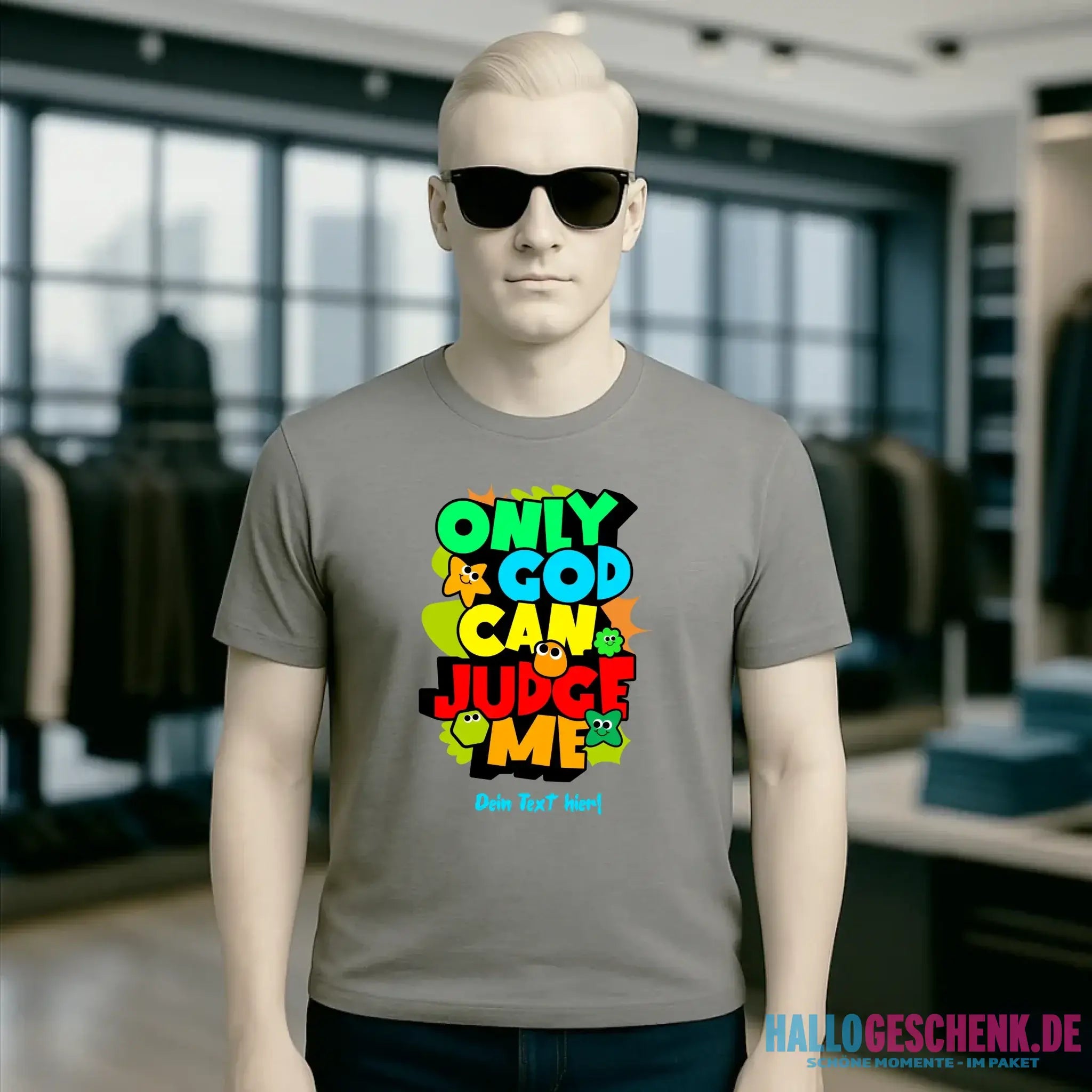 Only God • Unisex Premium T-Shirt XS-5XL aus Bio-Baumwolle für Damen & Herren • Exklusivdesign • personalisiert