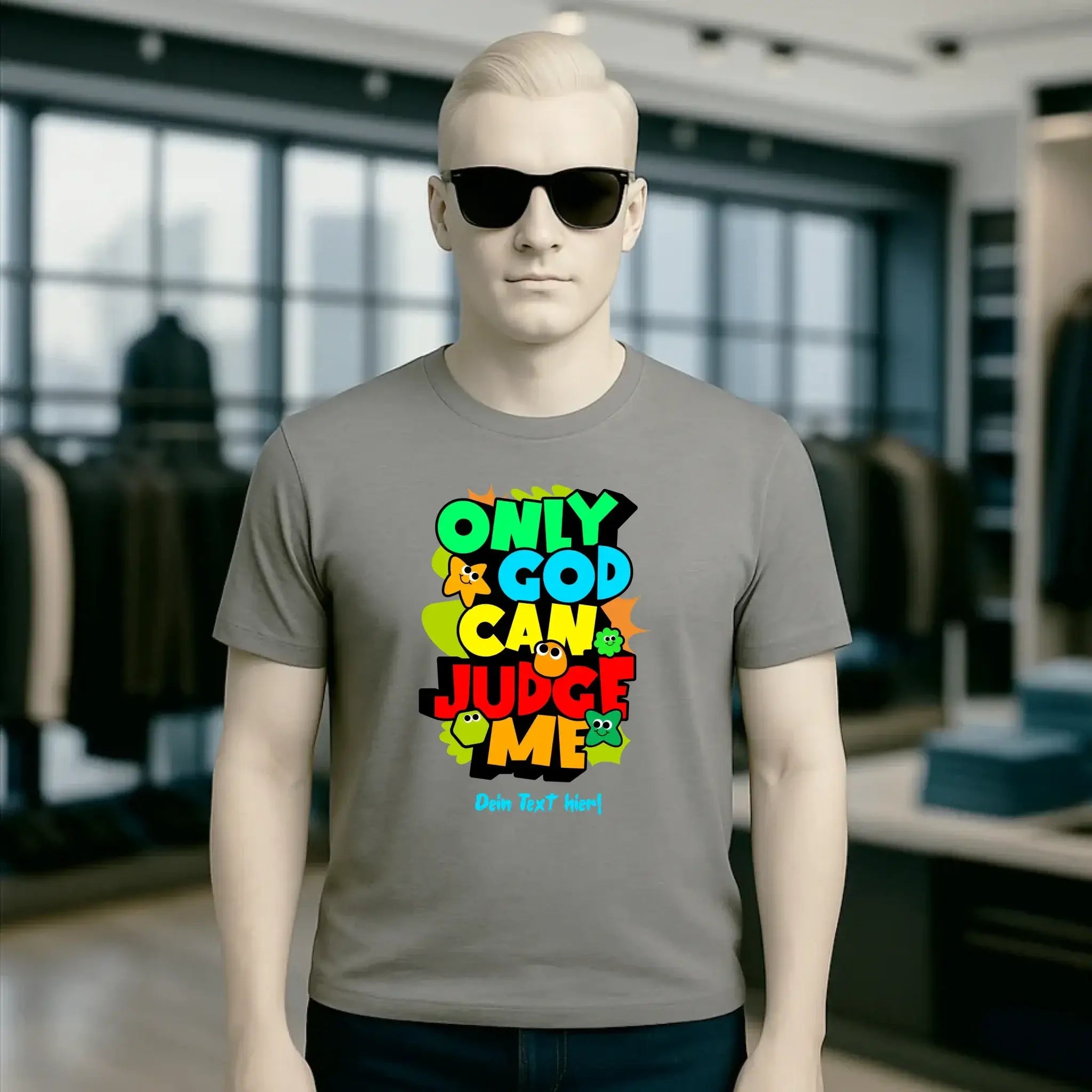 Only God • Unisex Premium T-Shirt XS-5XL aus Bio-Baumwolle für Damen & Herren • Exklusivdesign • personalisiert