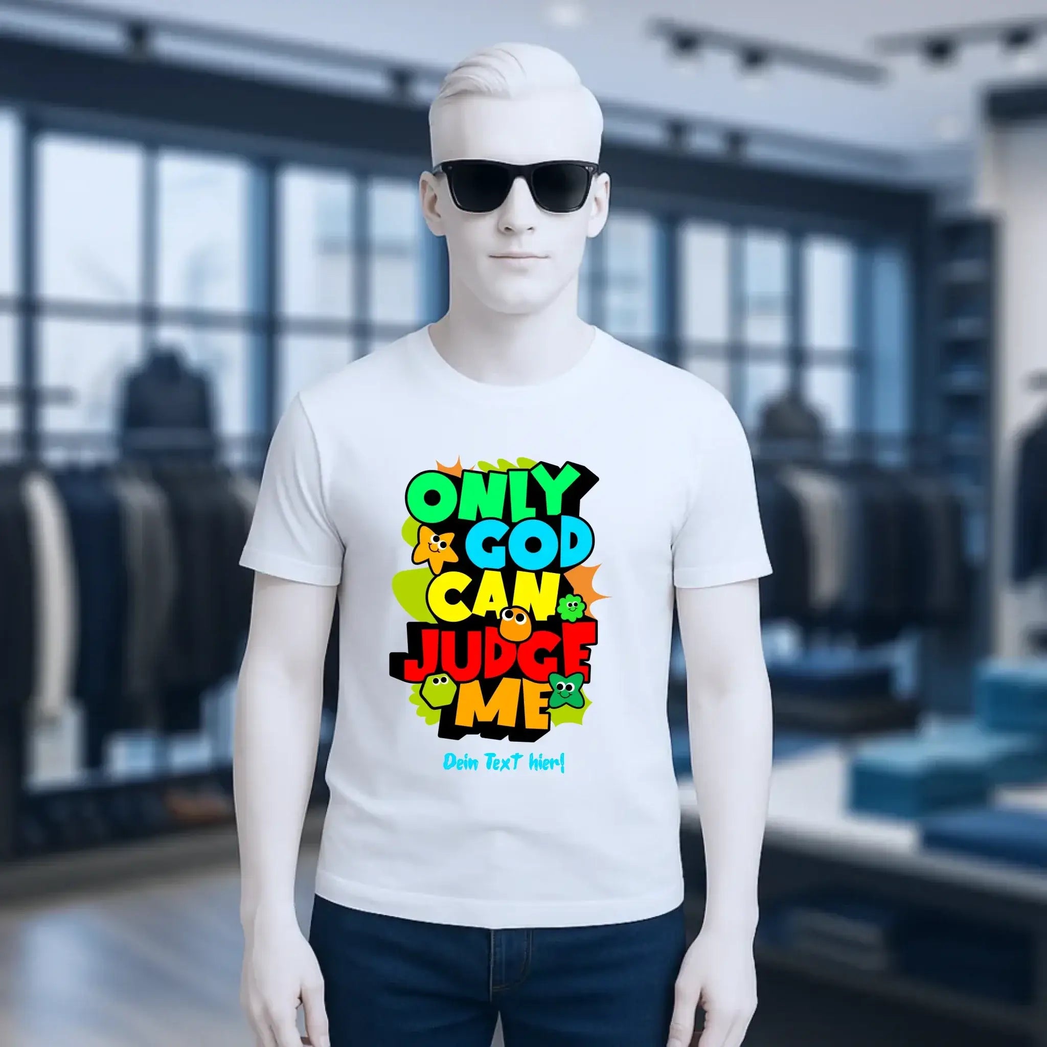 Only God • Unisex Premium T-Shirt XS-5XL aus Bio-Baumwolle für Damen & Herren • Exklusivdesign • personalisiert