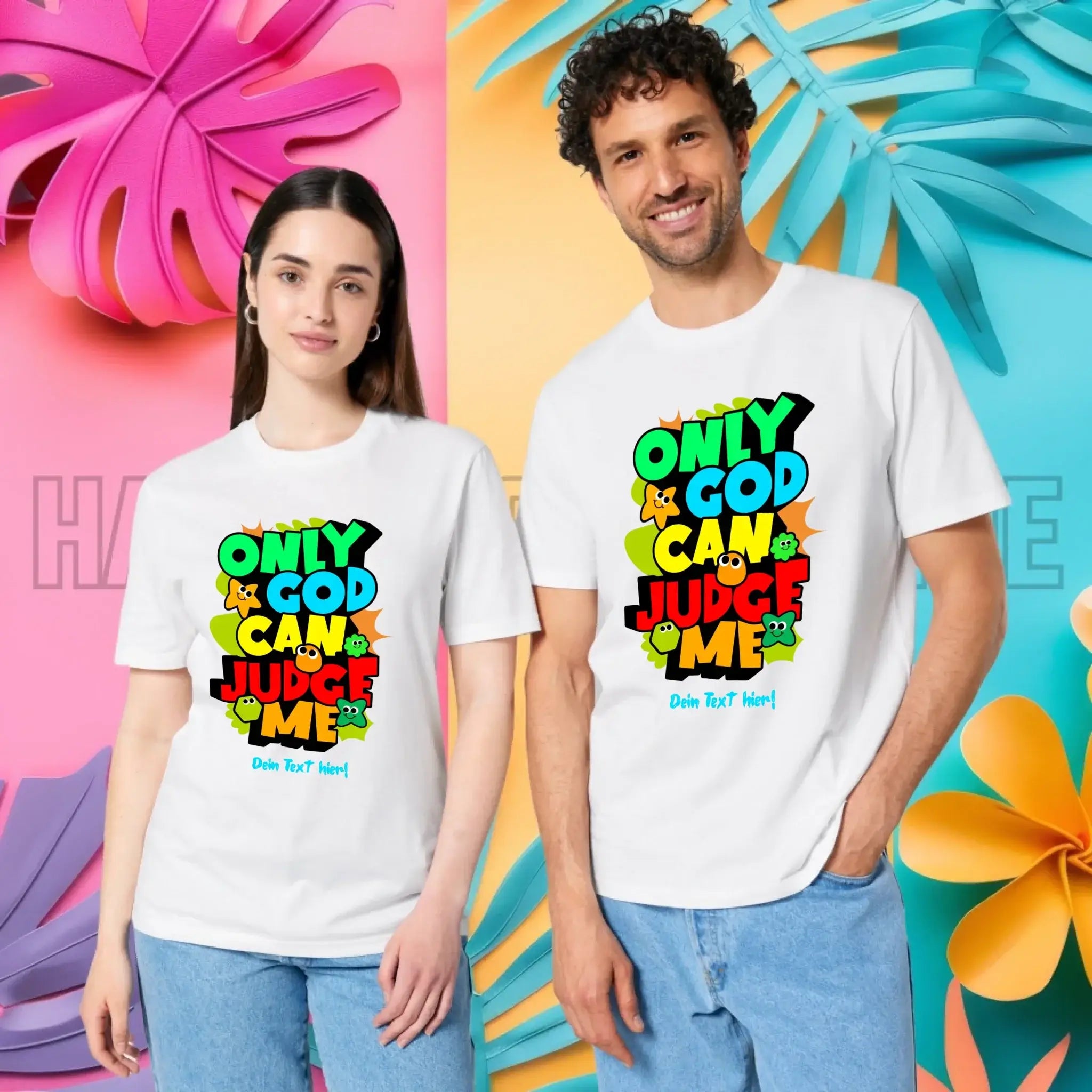 Only God • Unisex Premium T-Shirt XS-5XL aus Bio-Baumwolle für Damen & Herren • Exklusivdesign • personalisiert