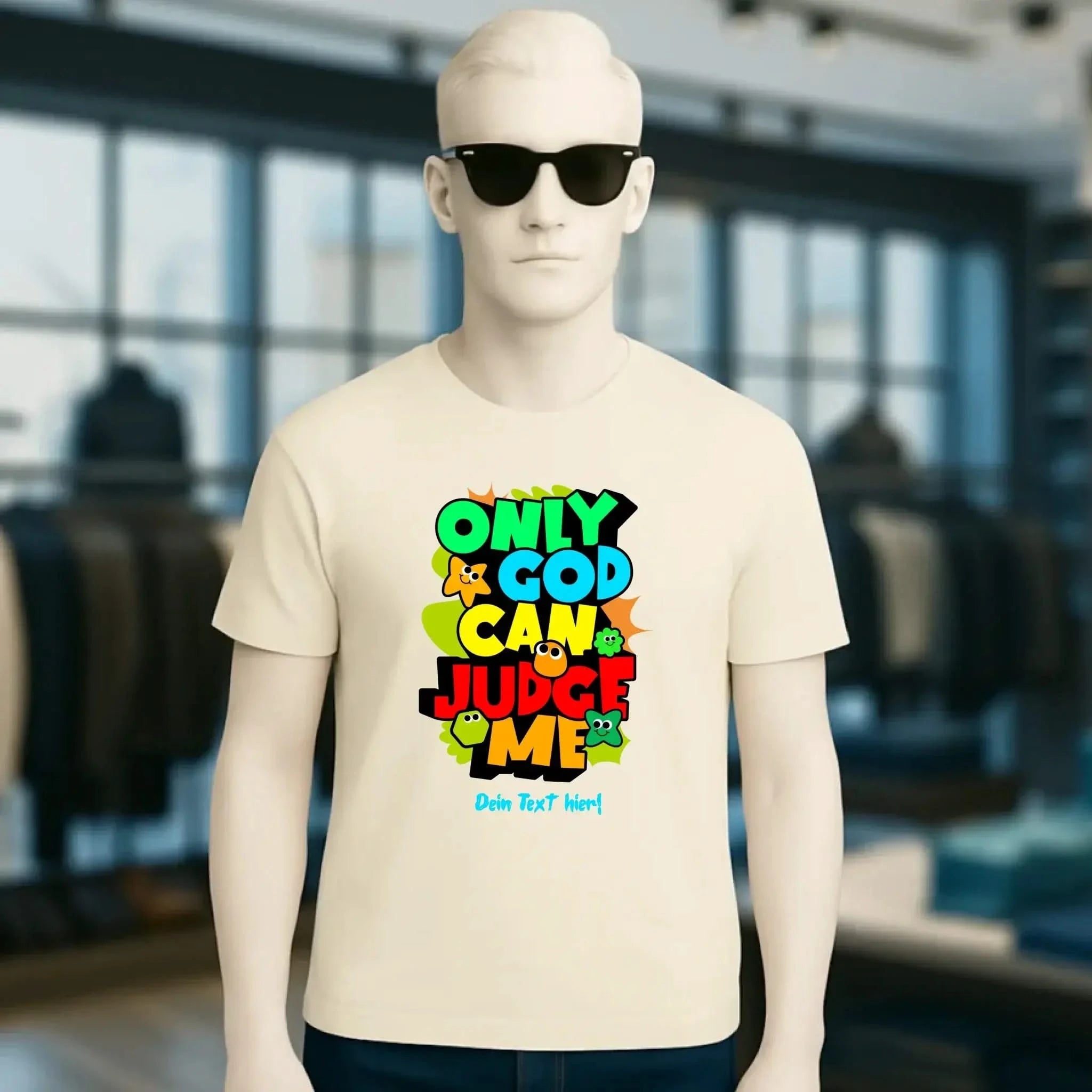 Only God • Unisex Premium T-Shirt XS-5XL aus Bio-Baumwolle für Damen & Herren • Exklusivdesign • personalisiert