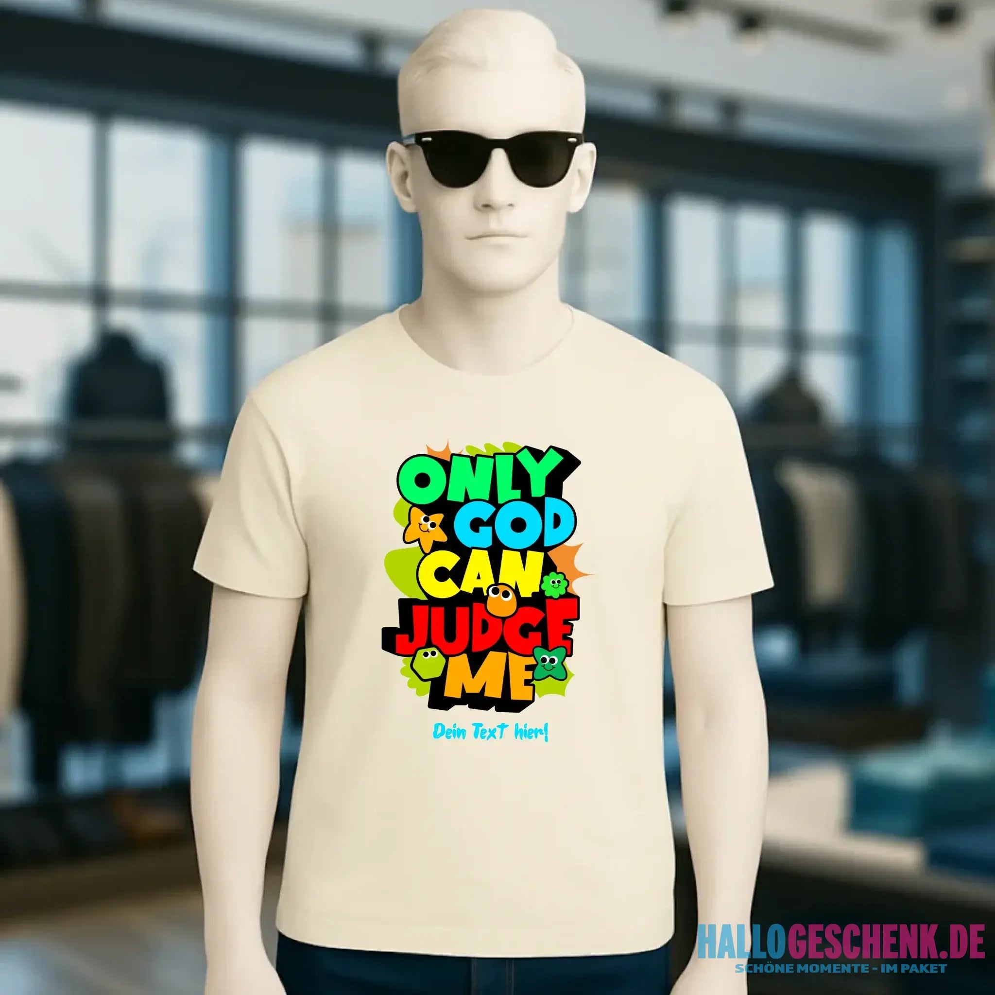 Only God • Unisex Premium T-Shirt XS-5XL aus Bio-Baumwolle für Damen & Herren • Exklusivdesign • personalisiert