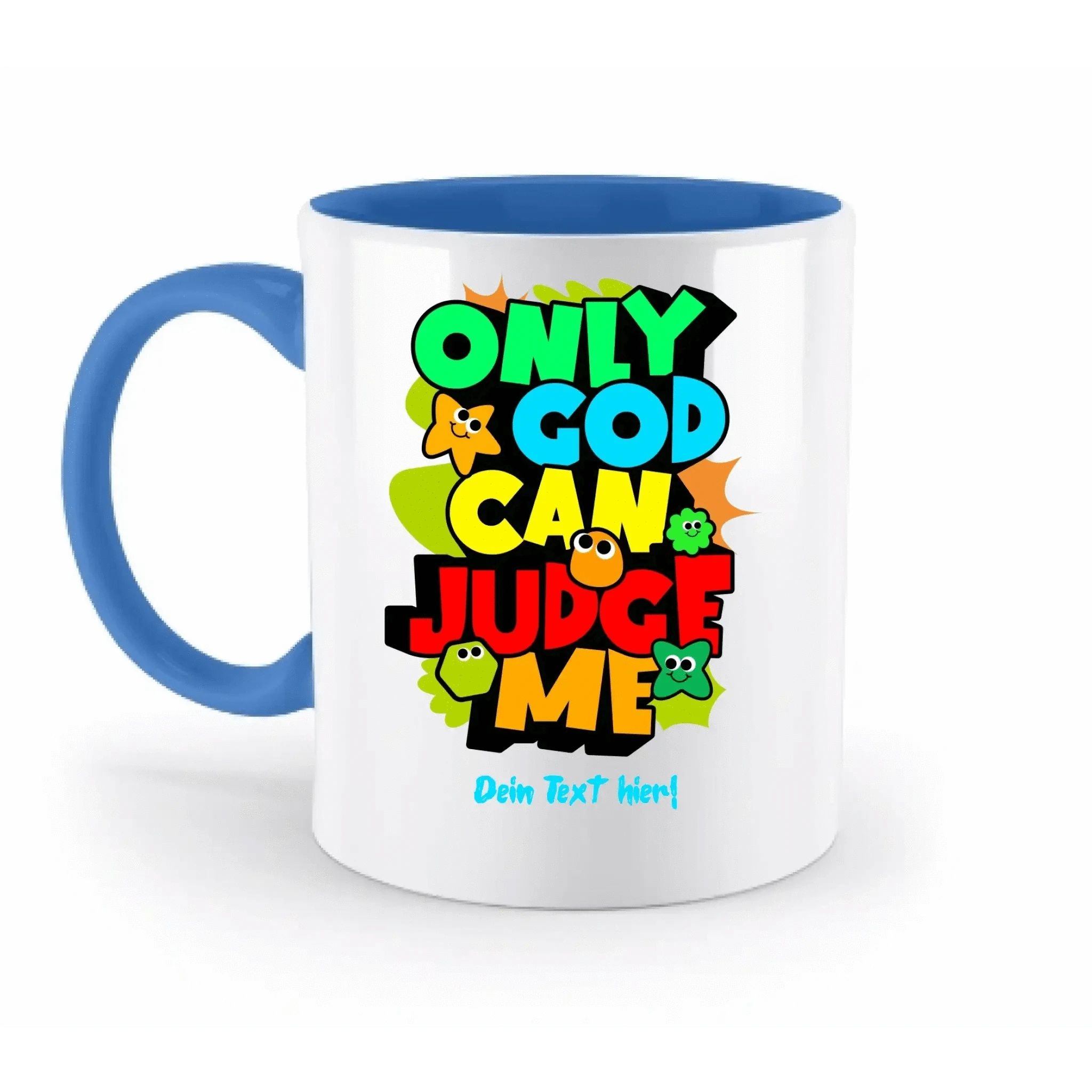 Only God • zweifarbige Tasse • spülmaschinengeeignet • Exklusivdesign • personalisiert