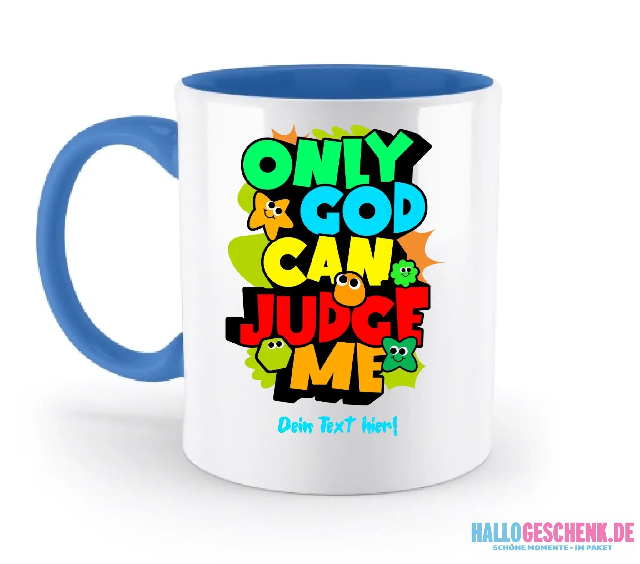 Only God • zweifarbige Tasse • spülmaschinengeeignet • Exklusivdesign • personalisiert