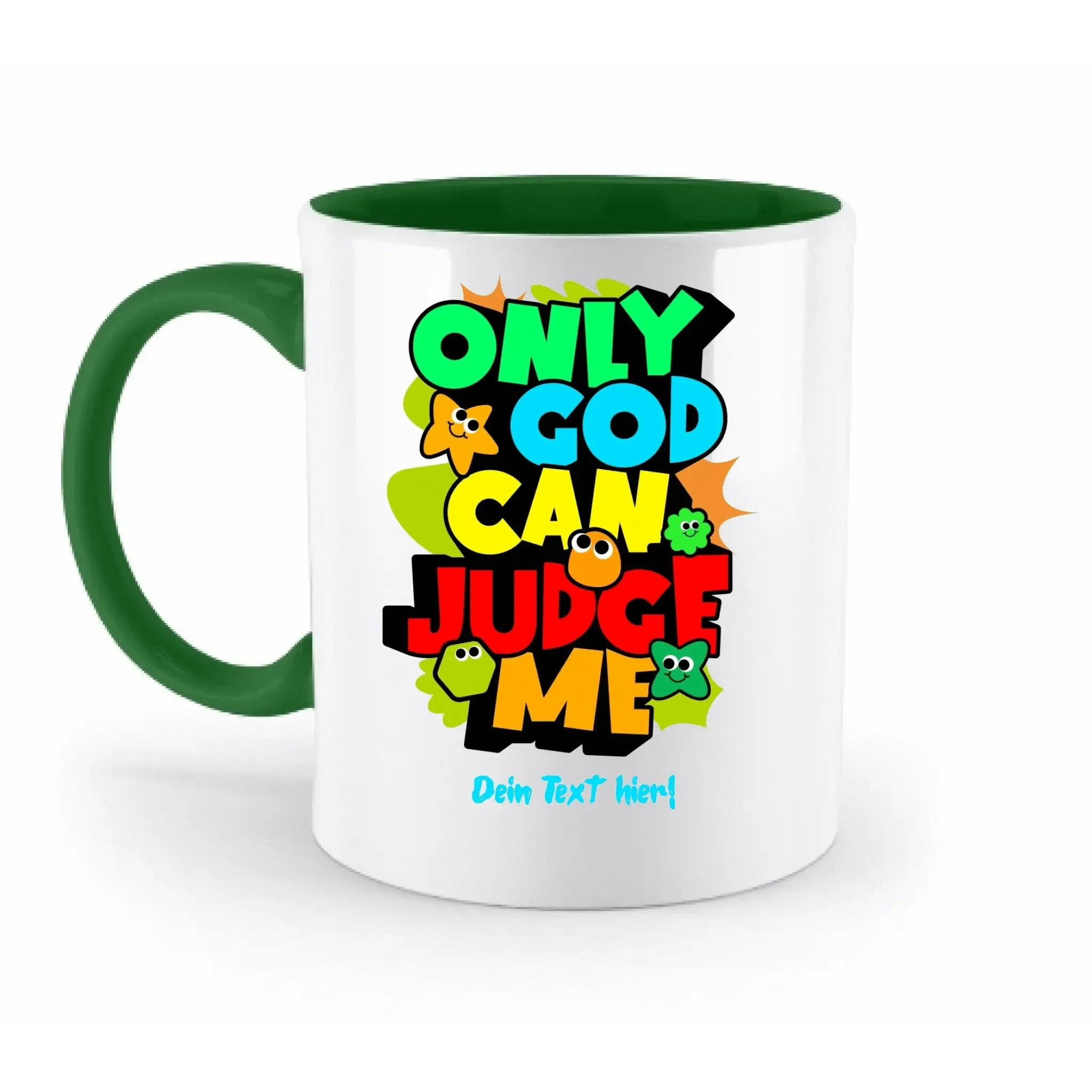 Only God • zweifarbige Tasse • spülmaschinengeeignet • Exklusivdesign • personalisiert