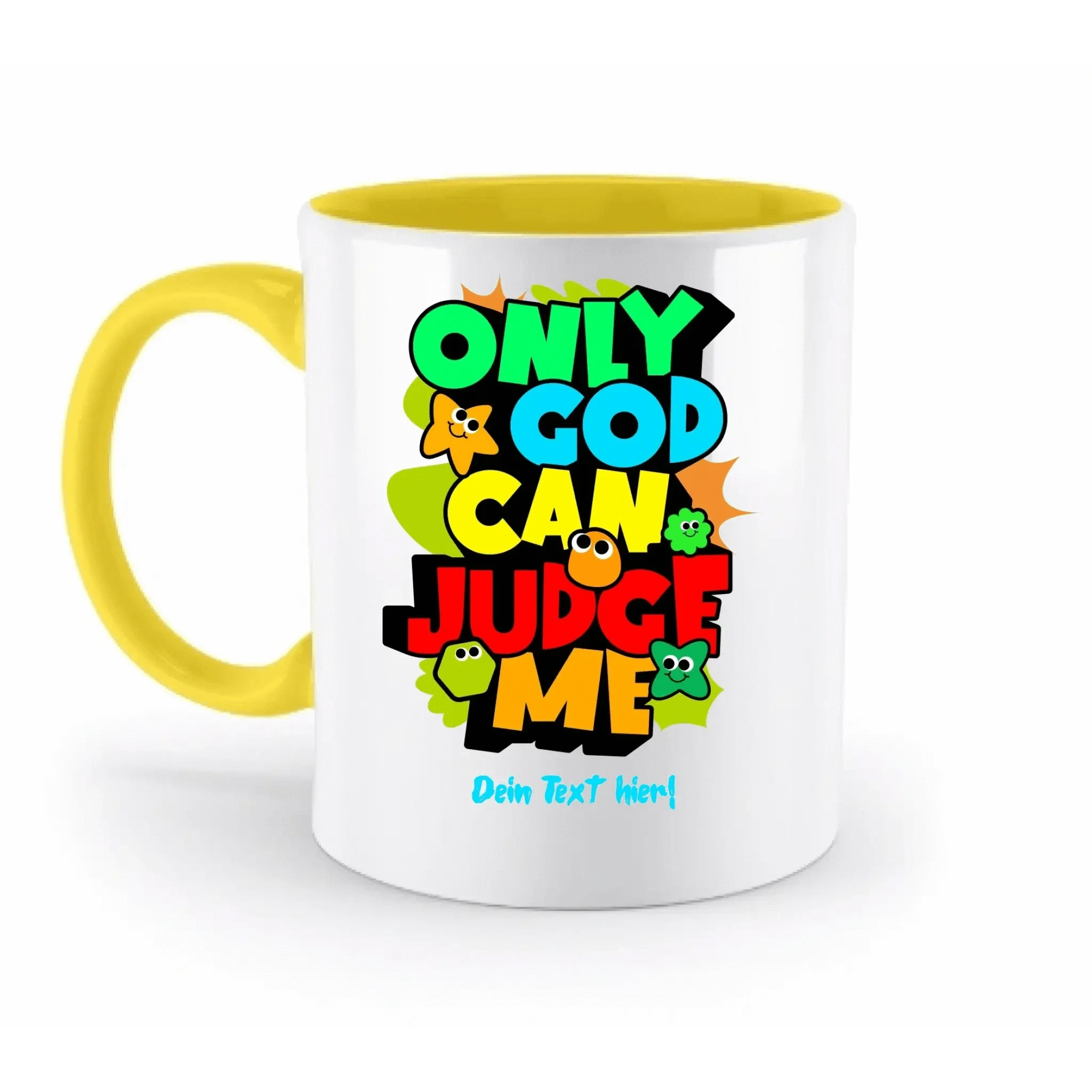 Only God • zweifarbige Tasse • spülmaschinengeeignet • Exklusivdesign • personalisiert