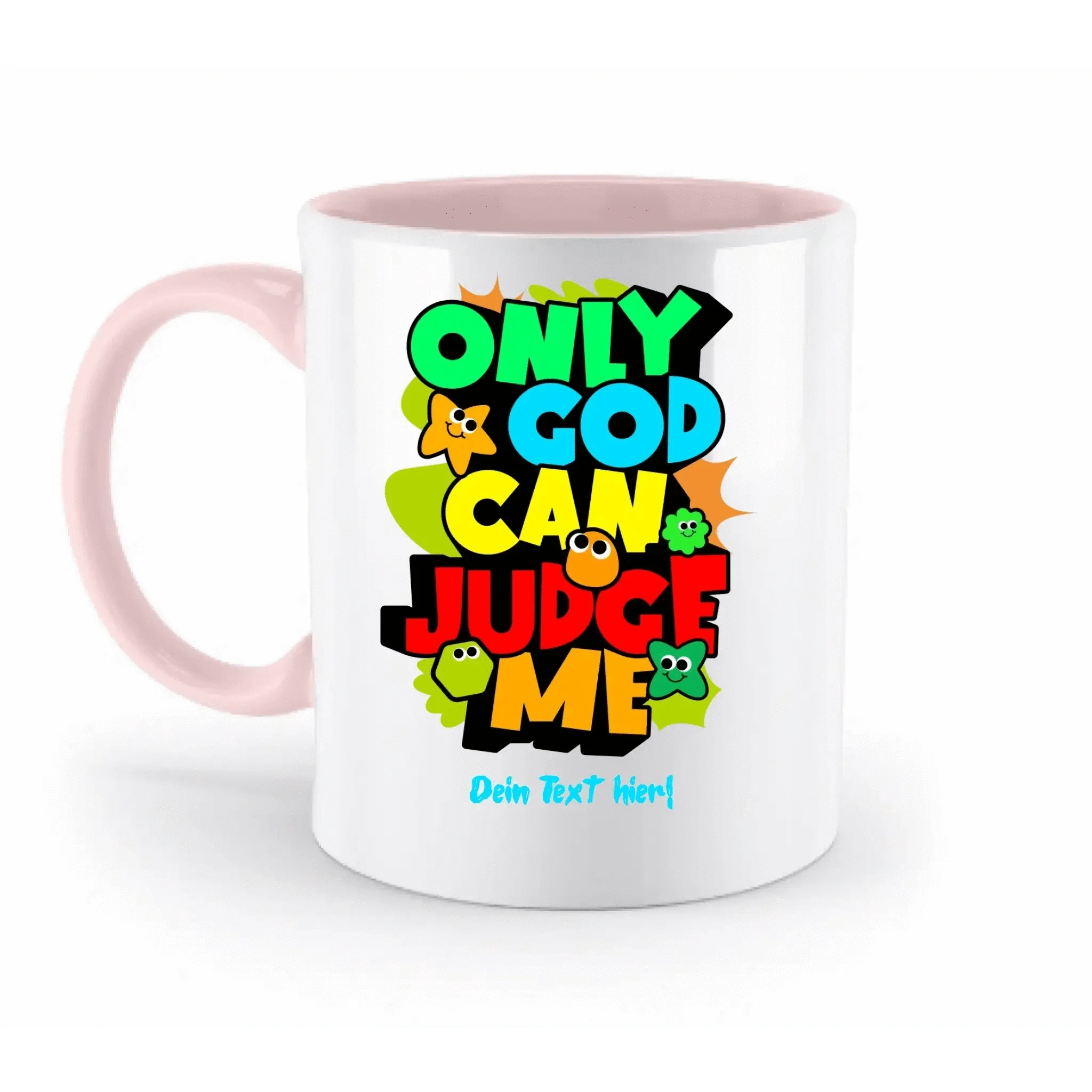 Only God • zweifarbige Tasse • spülmaschinengeeignet • Exklusivdesign • personalisiert