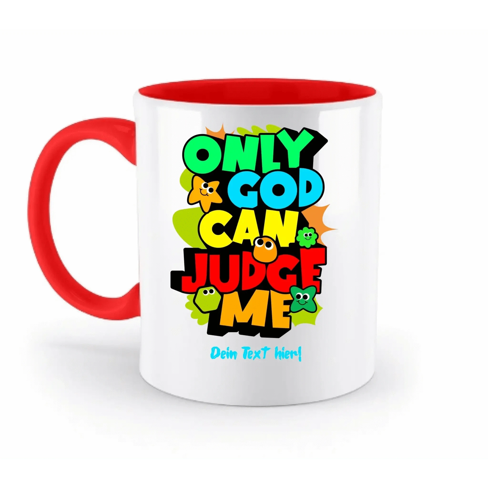Only God • zweifarbige Tasse • spülmaschinengeeignet • Exklusivdesign • personalisiert