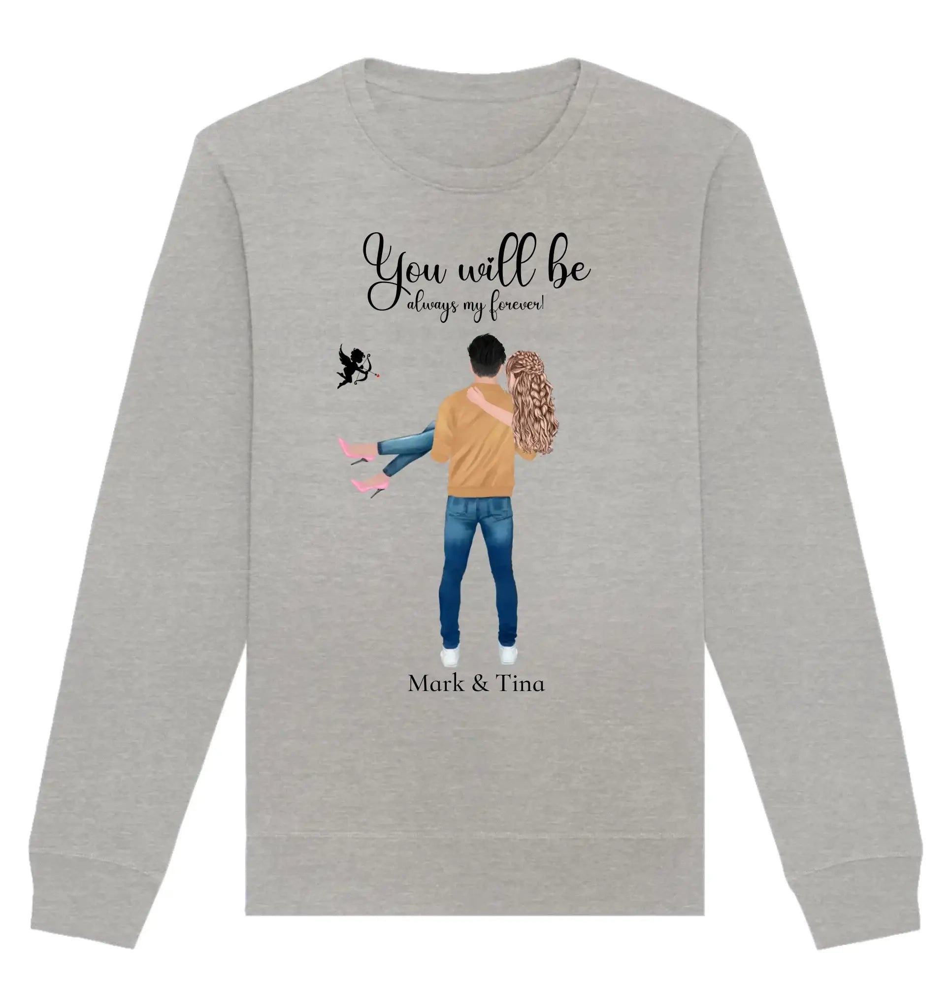 HalloGeschenk.de front-organic-basic-unisex-sweatshirt-c2c1c0-1116x