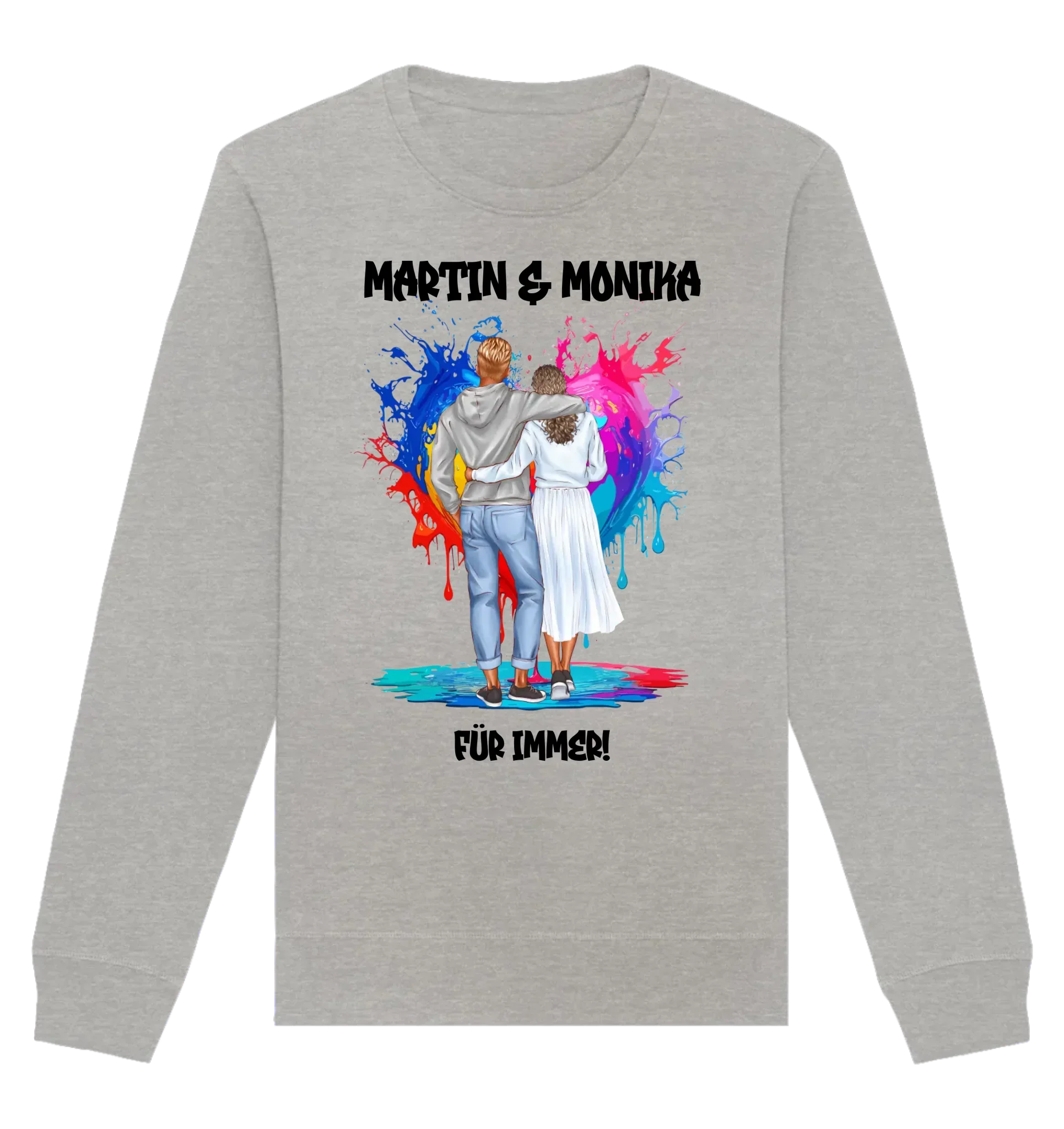 HalloGeschenk.de front-organic-basic-unisex-sweatshirt-c2c1c0-1116x