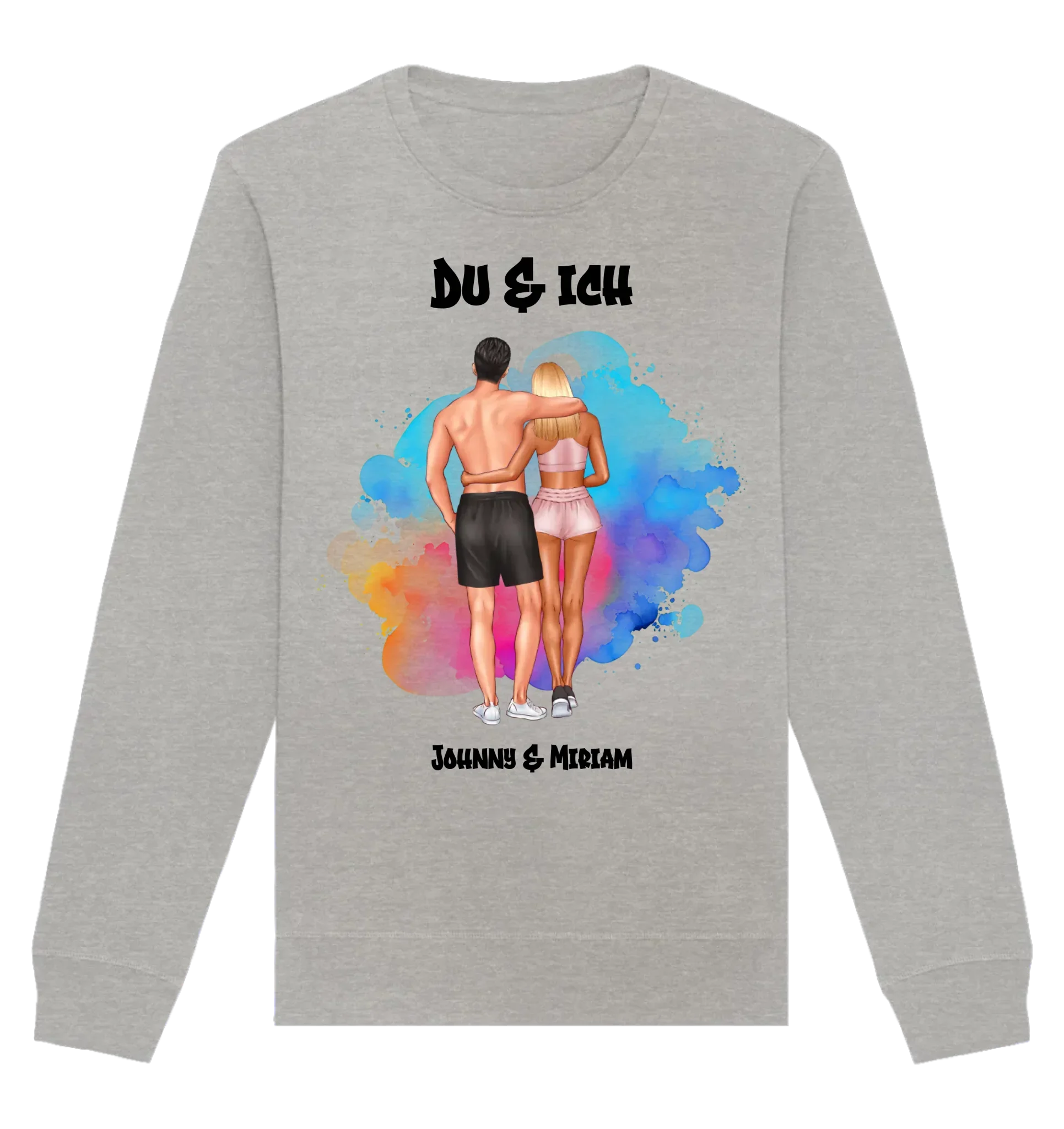 HalloGeschenk.de front-organic-basic-unisex-sweatshirt-c2c1c0-1116x