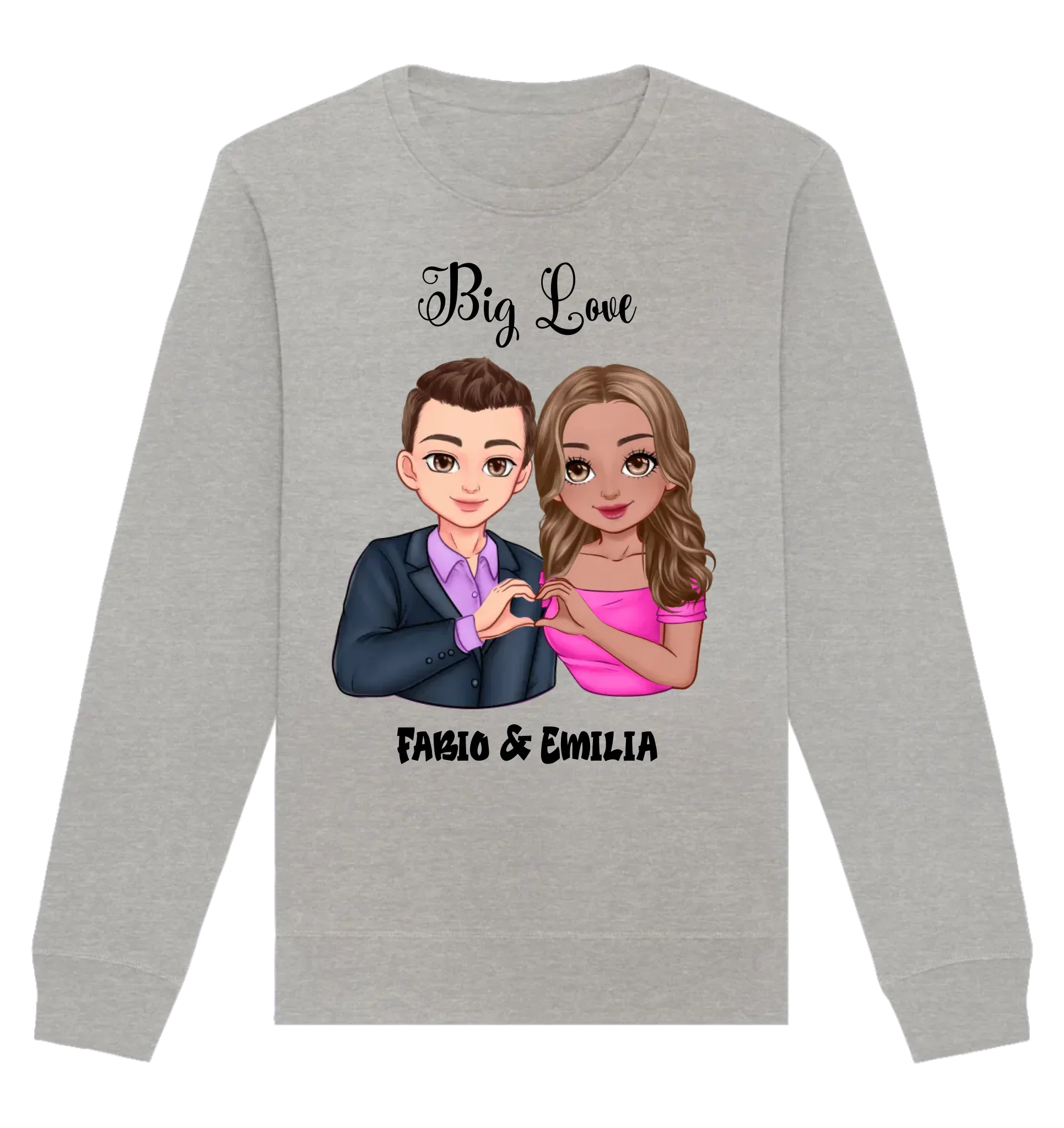 HalloGeschenk.de front-organic-basic-unisex-sweatshirt-c2c1c0-1116x