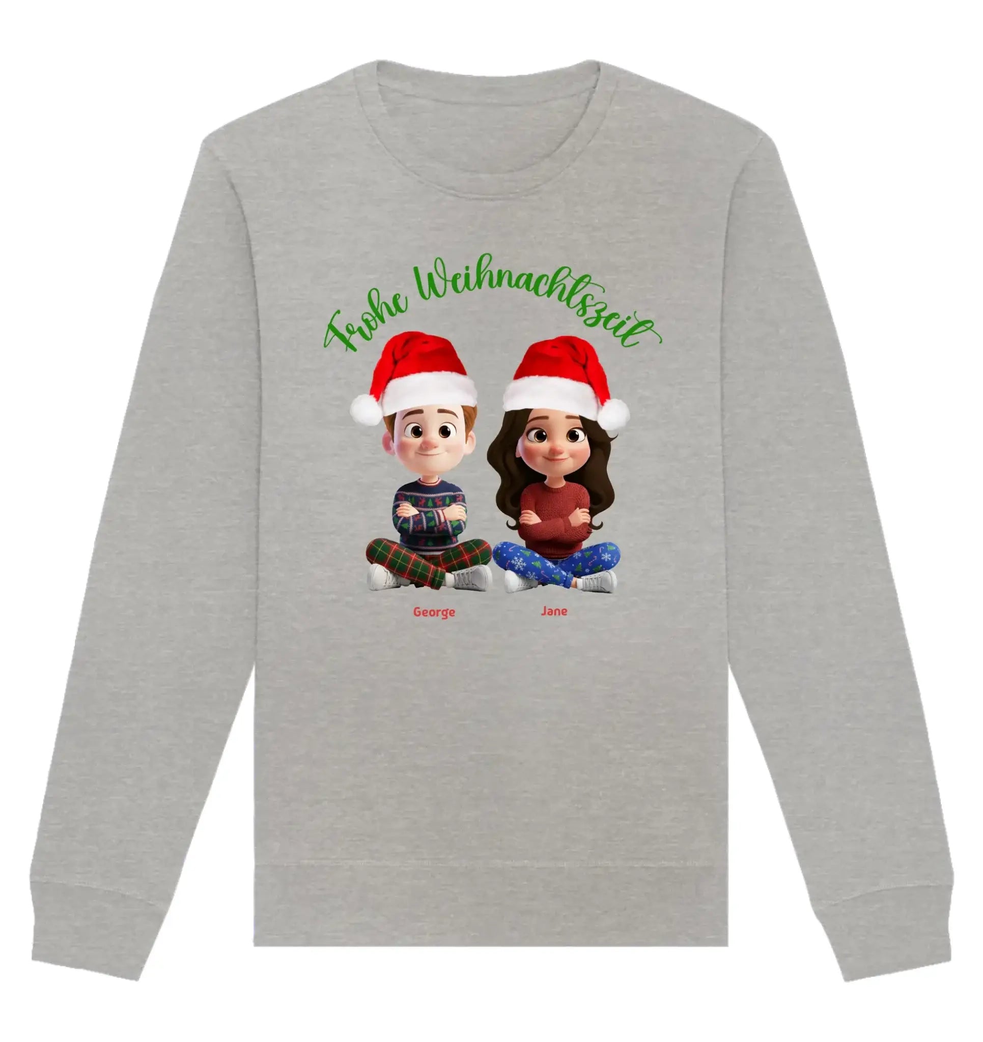 HalloGeschenk.de front-organic-basic-unisex-sweatshirt-c2c1c0-1116x