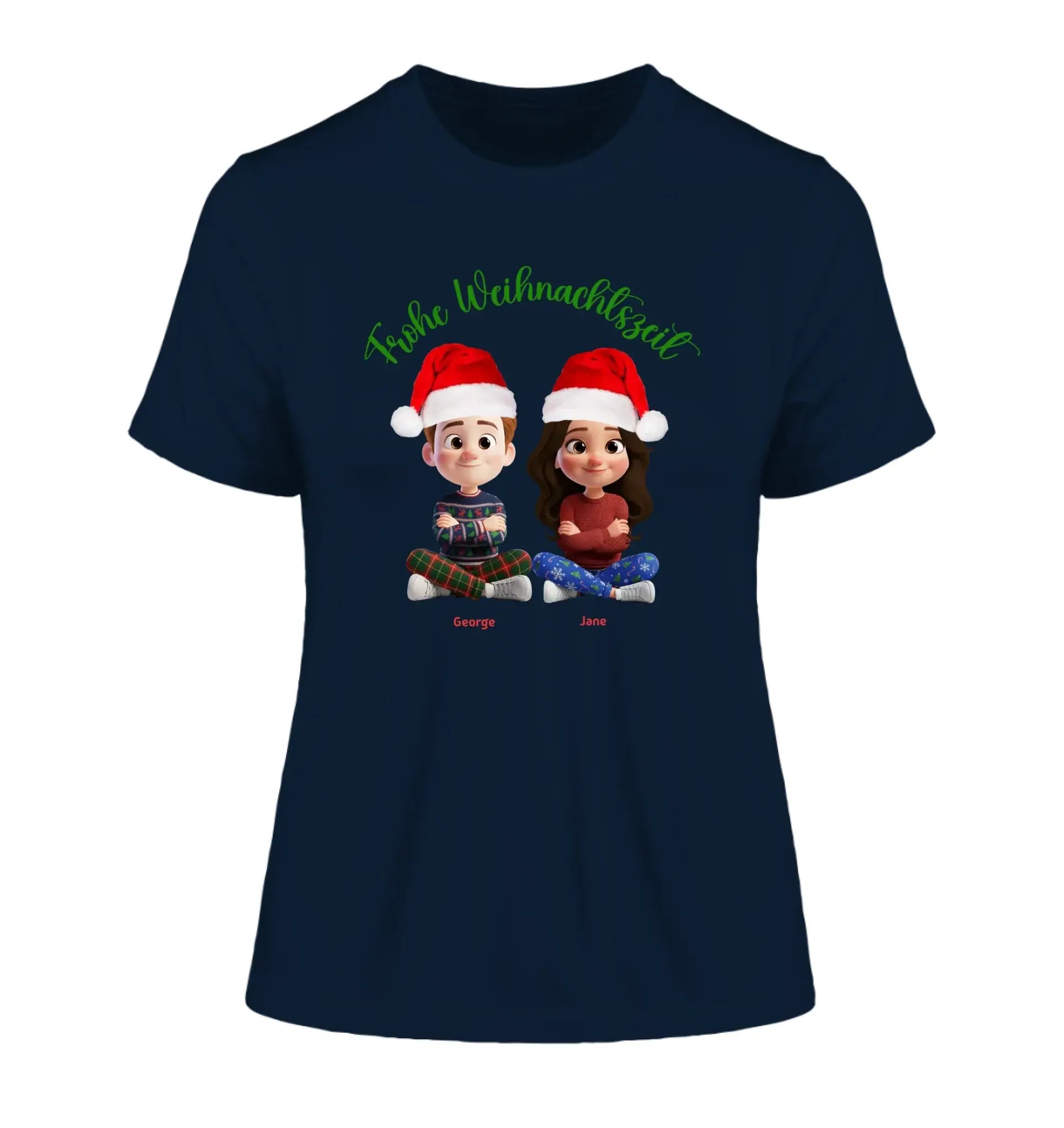 Paar-Design: Weihnachtspaar • 5 Motive mit Geschlechtswahl verfügbar (personalisierbare Figuren) - Damen T-Shirt