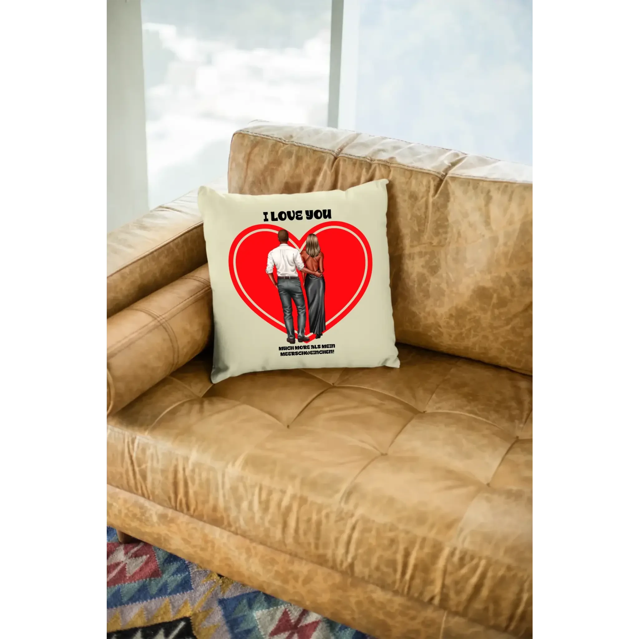 Paar Designer: Abendlook Couple - Kissen 40x40 cm