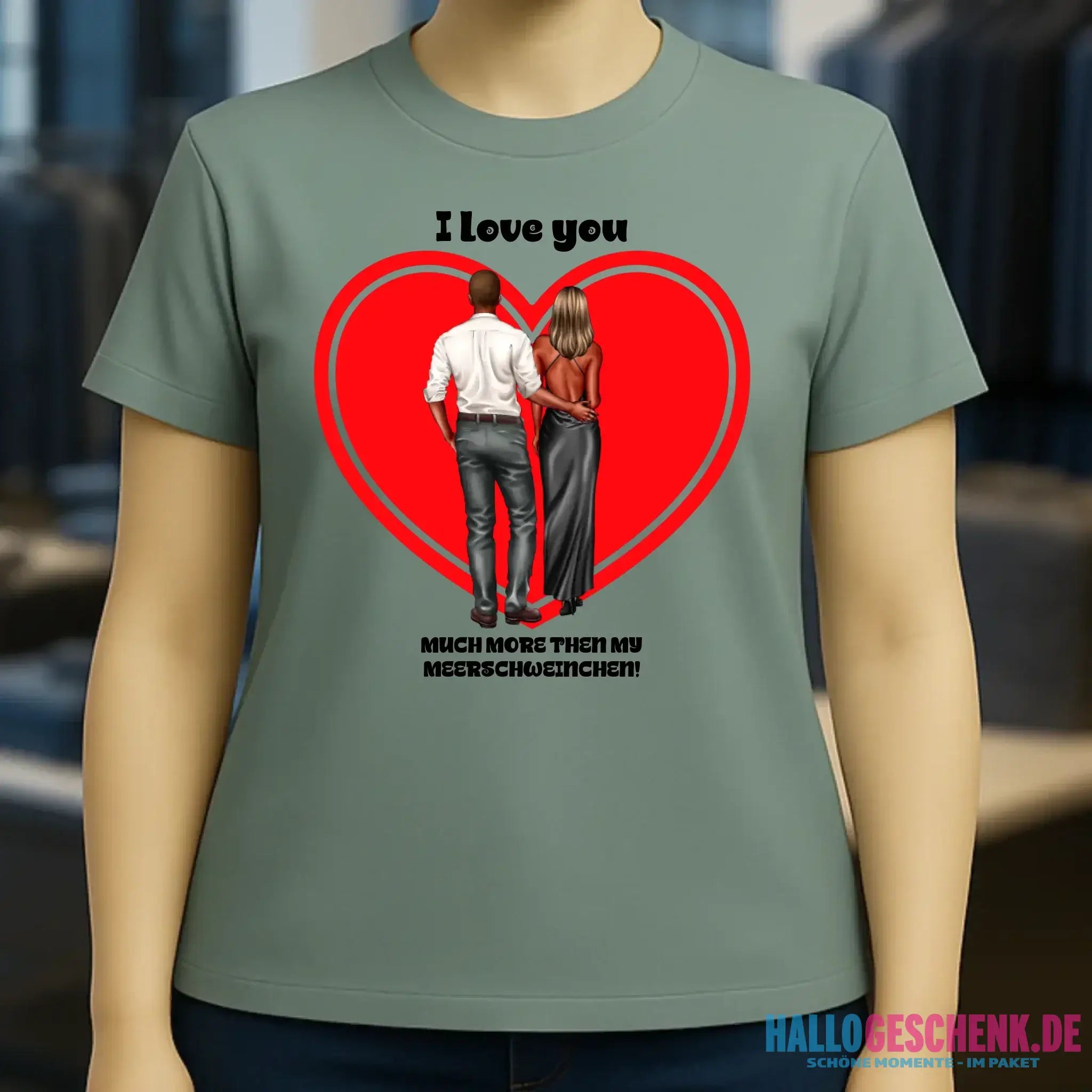 Paar Designer: Abendlook Couple - Ladies Premium T-Shirt XS-2XL aus Bio-Baumwolle für Damen