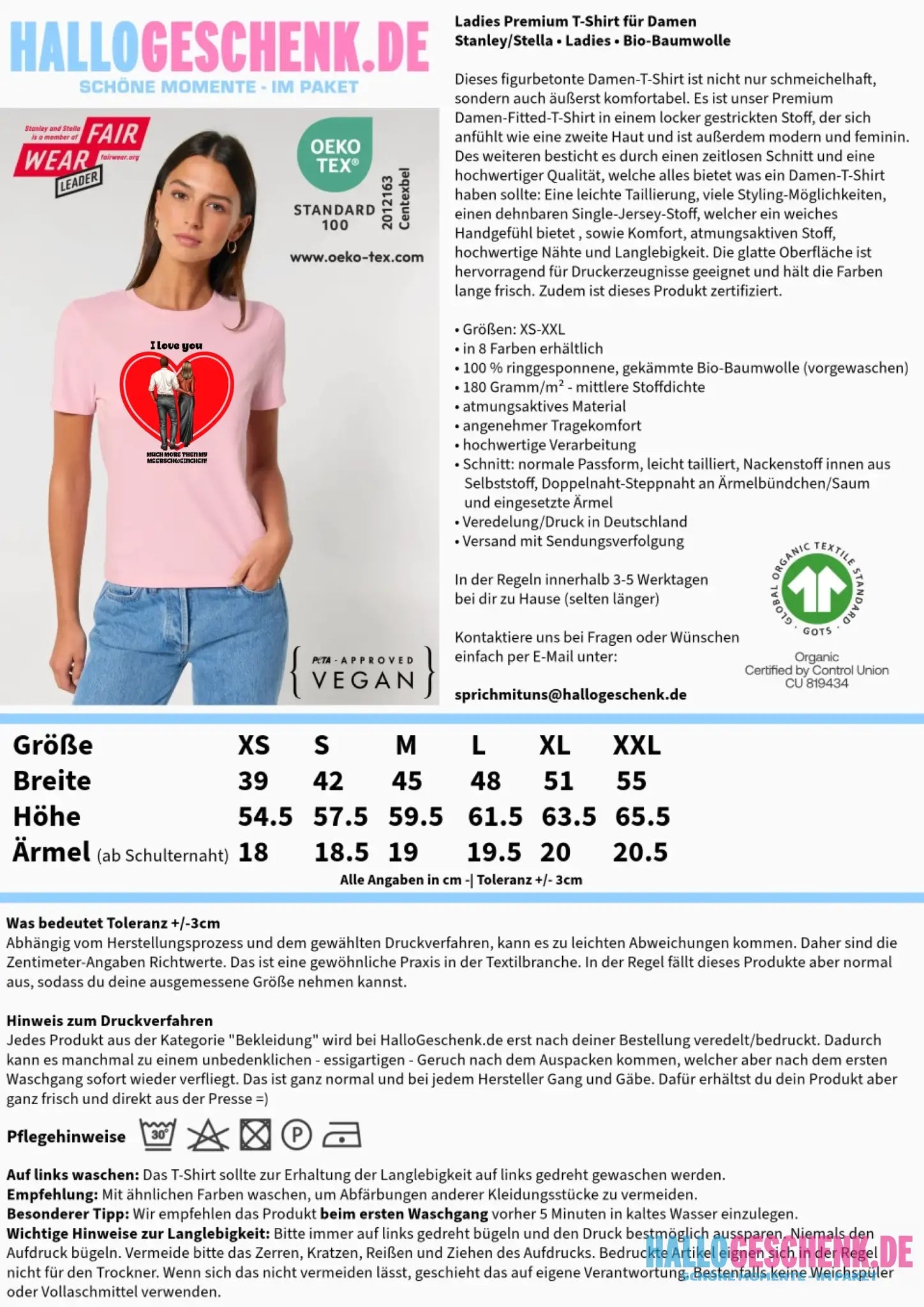 Paar Designer: Abendlook Couple - Ladies Premium T-Shirt XS-2XL aus Bio-Baumwolle für Damen