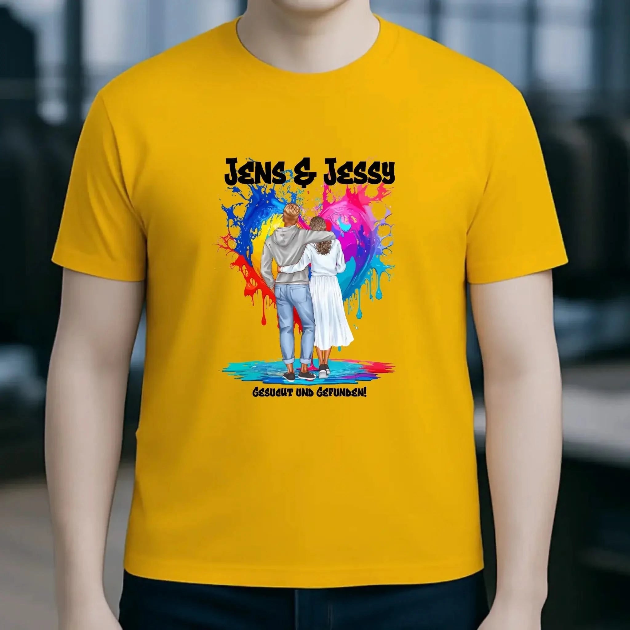 Paar Designer: Fashion-Look personalisierbar - Unisex Premium T-Shirt XS-5XL aus Bio-Baumwolle für Damen & Herren