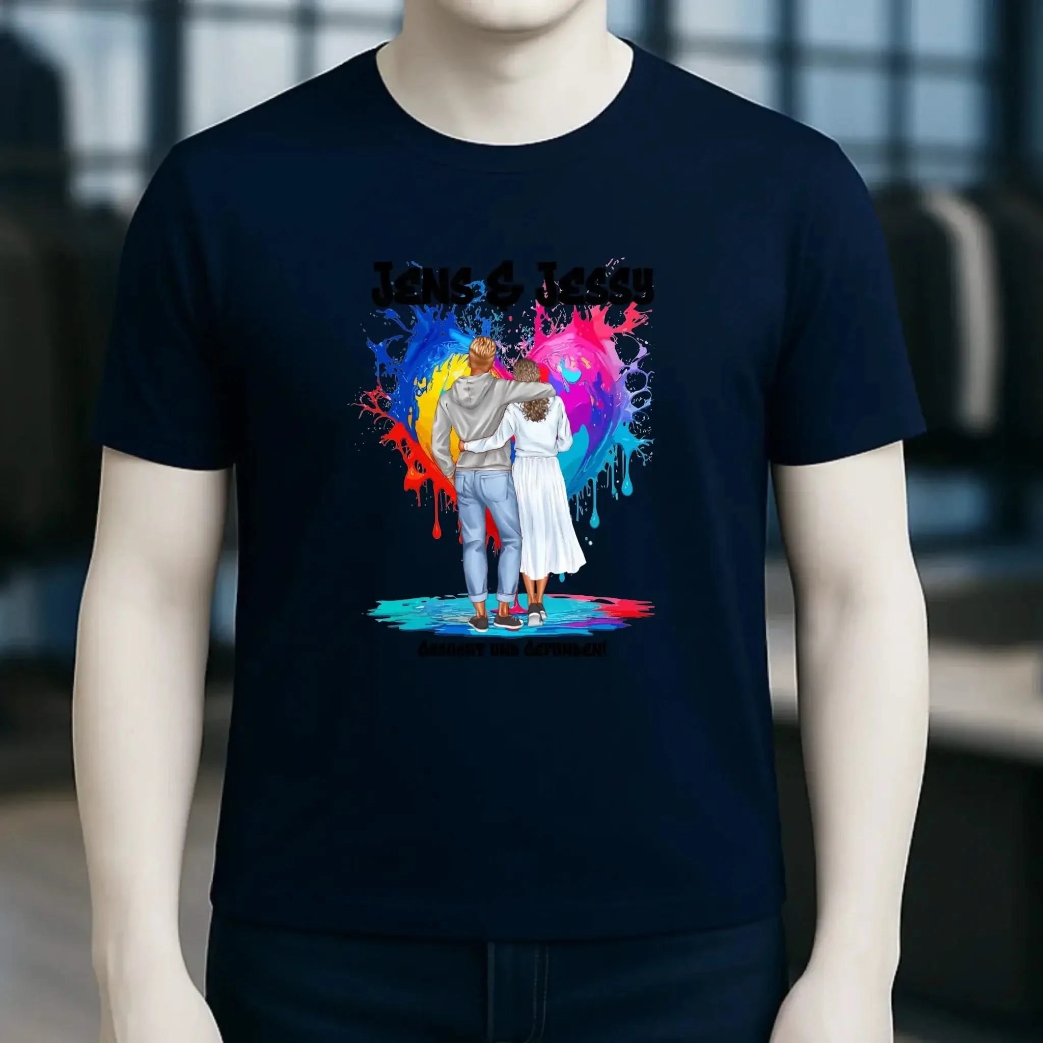 Paar Designer: Fashion-Look personalisierbar - Unisex Premium T-Shirt XS-5XL aus Bio-Baumwolle für Damen & Herren