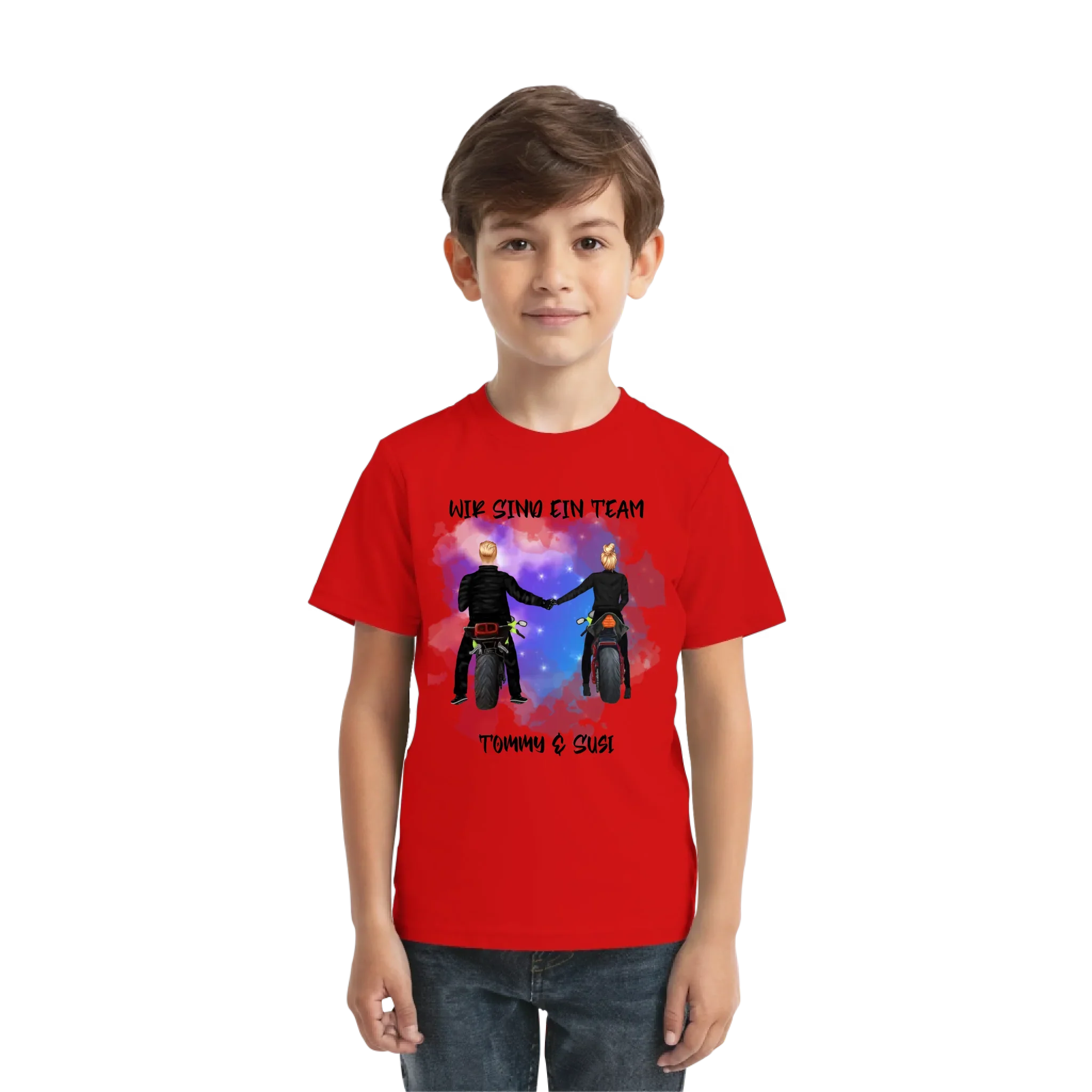 Paar-Designer: Motorrad Couple • mehrere Artikel • ’Statement-Collection’ • Wunschtext • personalisierte Figuren