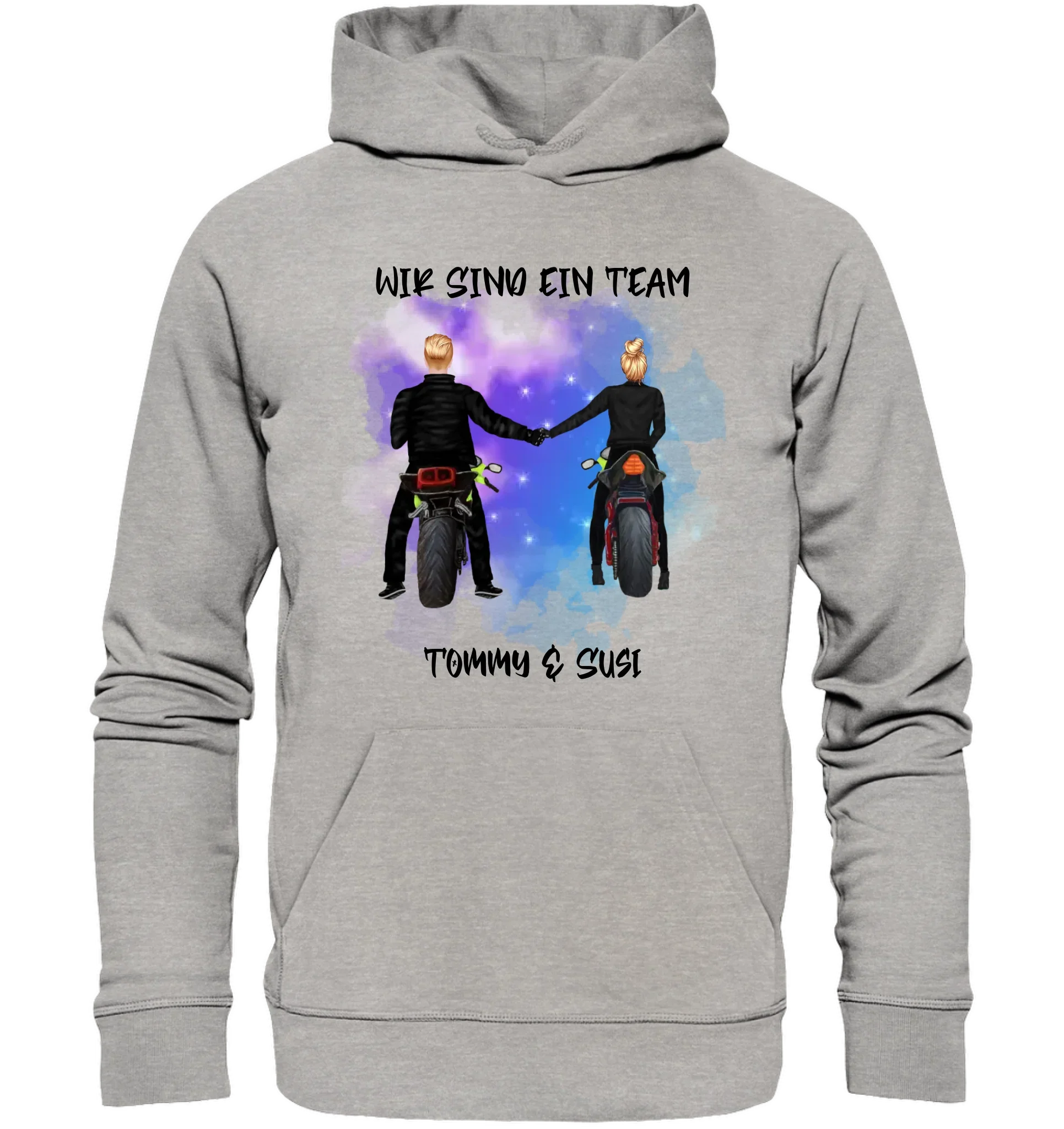 Paar-Designer: Motorrad Couple • mehrere Artikel • ’Statement-Collection’ • Wunschtext • personalisierte Figuren