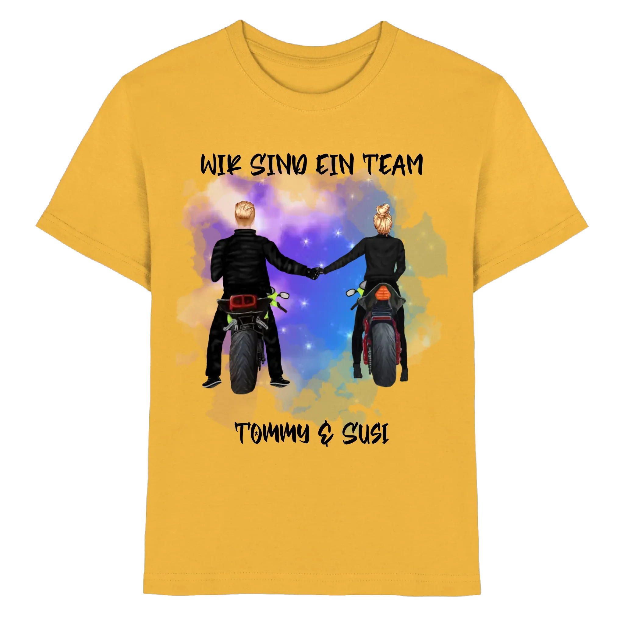 Paar-Designer: Motorrad Couple • mehrere Artikel • ’Statement-Collection’ • Wunschtext • personalisierte Figuren