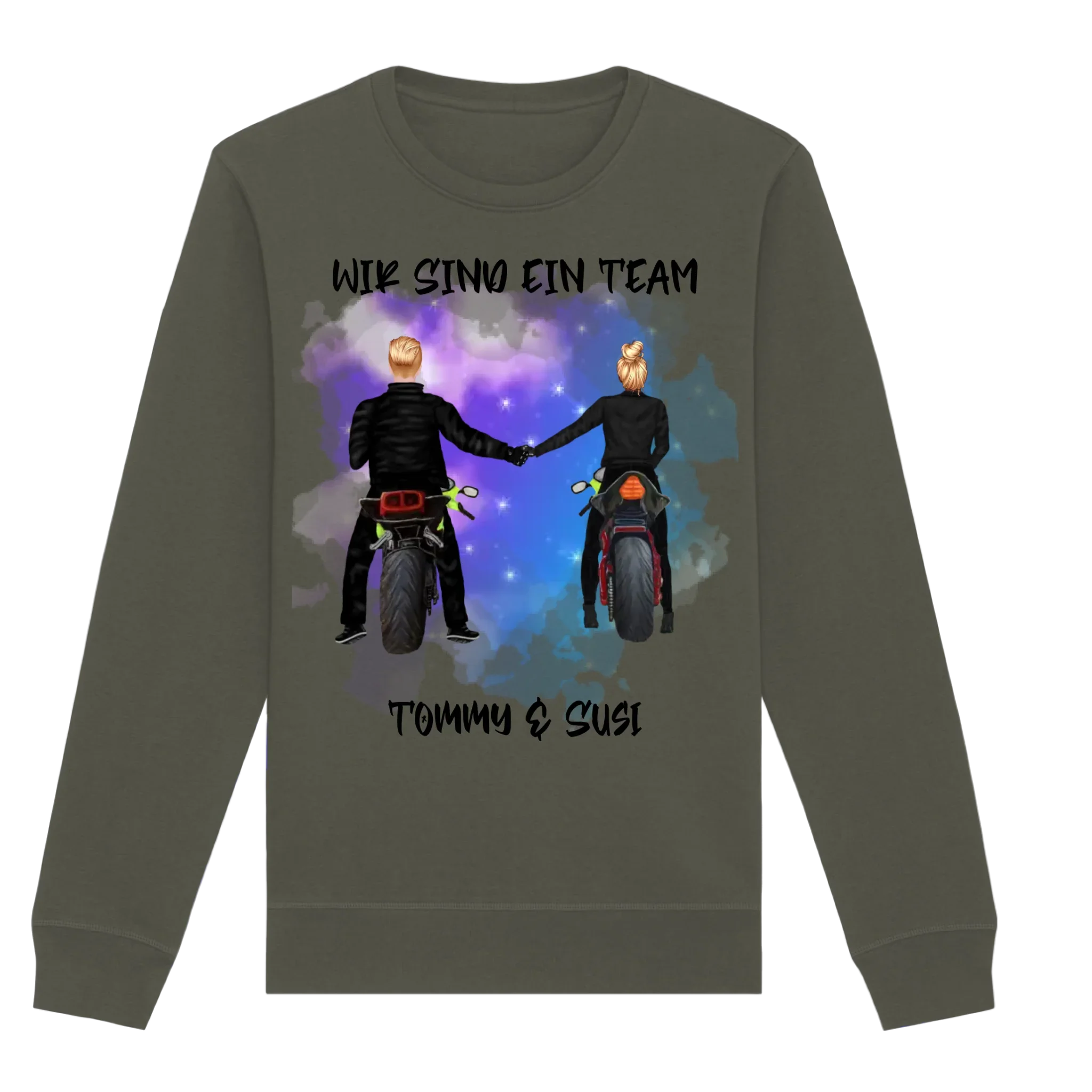 Paar-Designer: Motorrad Couple Straßenschild • mehrere Artikel • ’Statement-Collection’ • Wunschtext • personalisierte