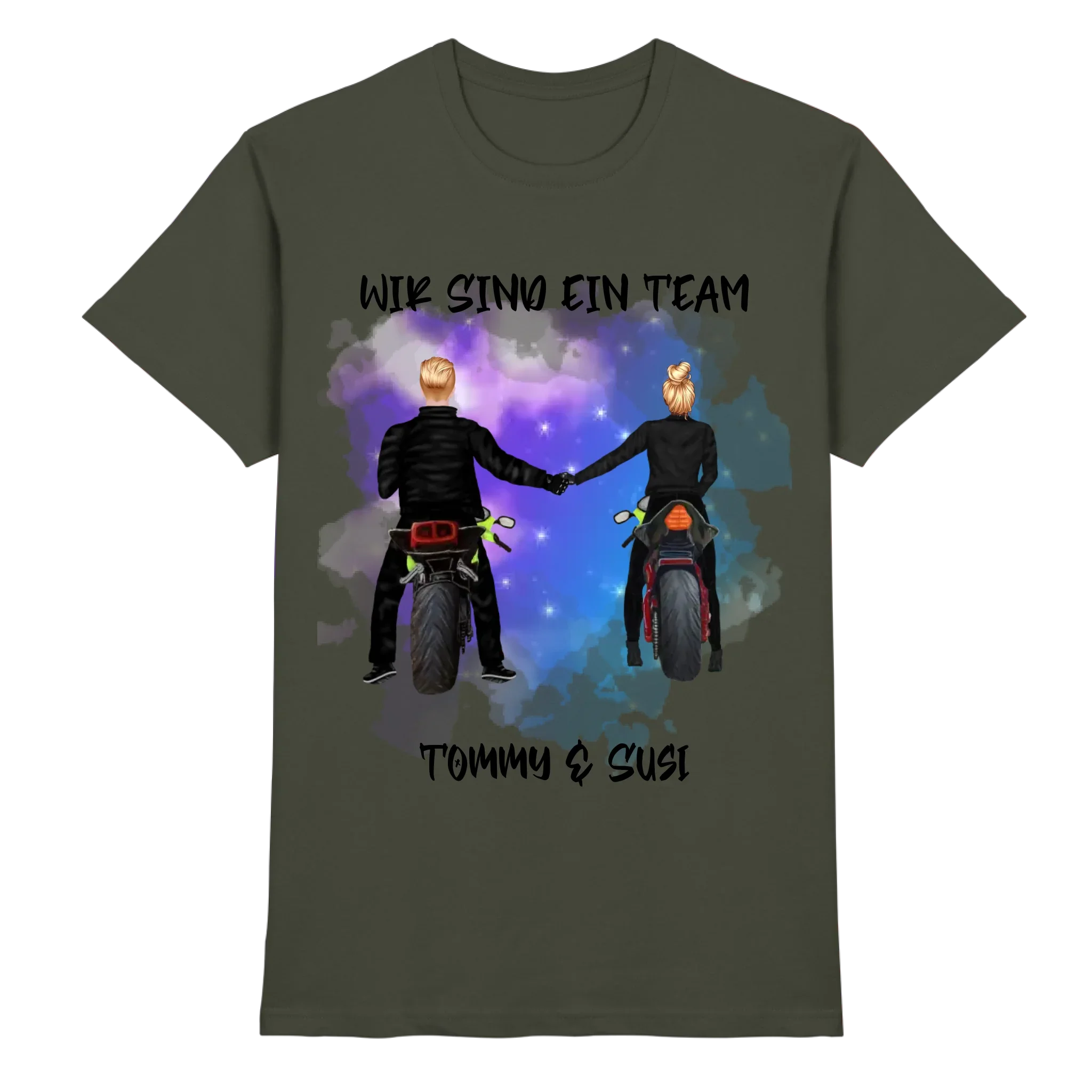 Paar-Designer: Motorrad Couple Straßenschild • mehrere Artikel • ’Statement-Collection’ • Wunschtext • personalisierte