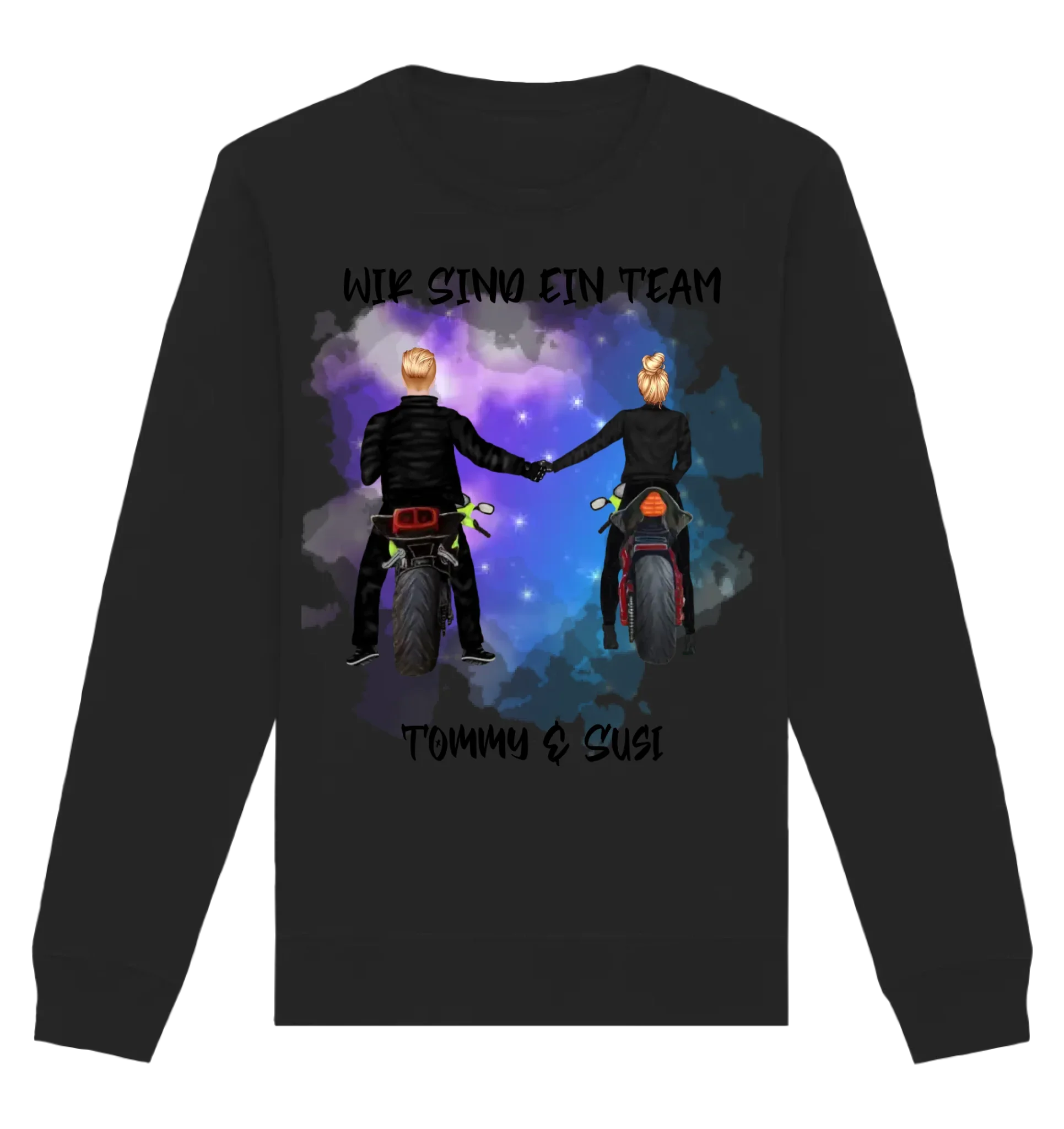 Paar-Designer: Motorrad Couple Straßenschild • mehrere Artikel • ’Statement-Collection’ • Wunschtext • personalisierte