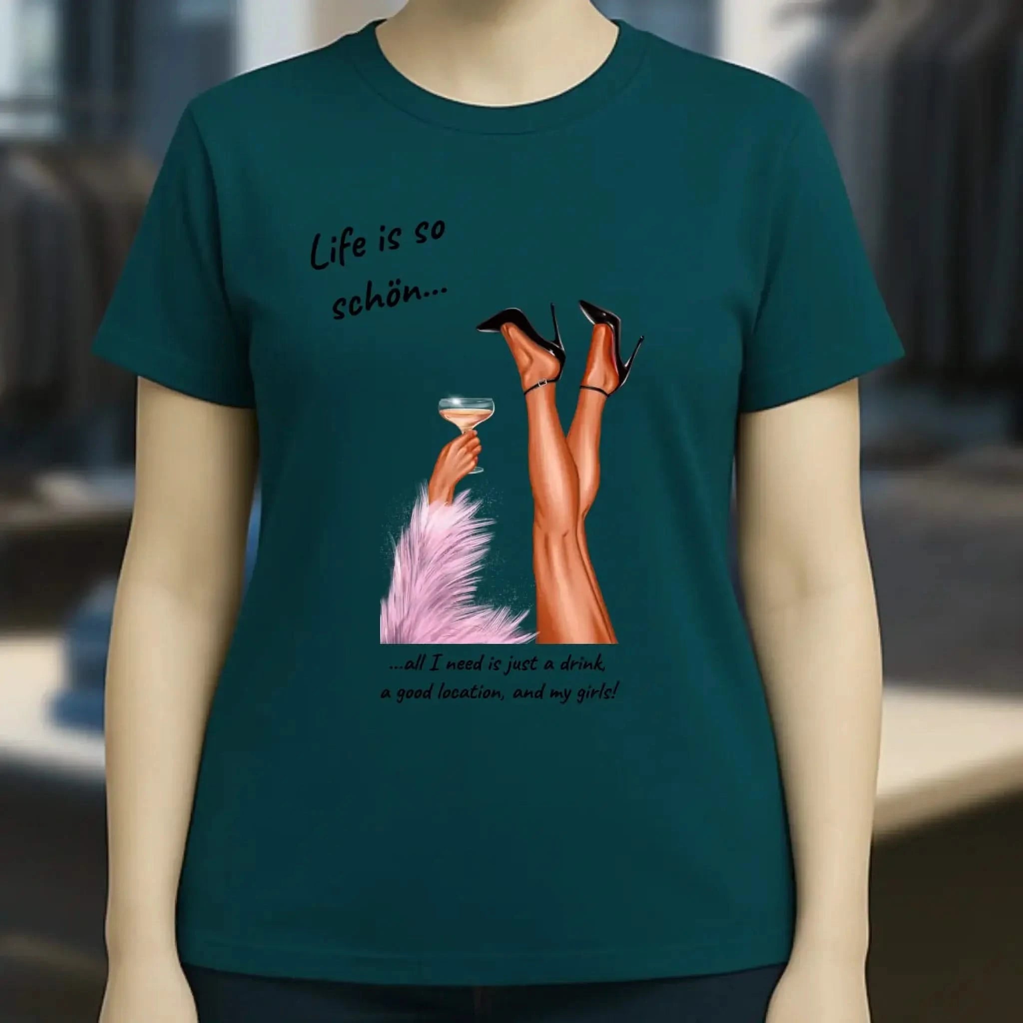 Party Legs personalisierbar - Ladies Premium T-Shirt XS-2XL aus Bio-Baumwolle für Damen