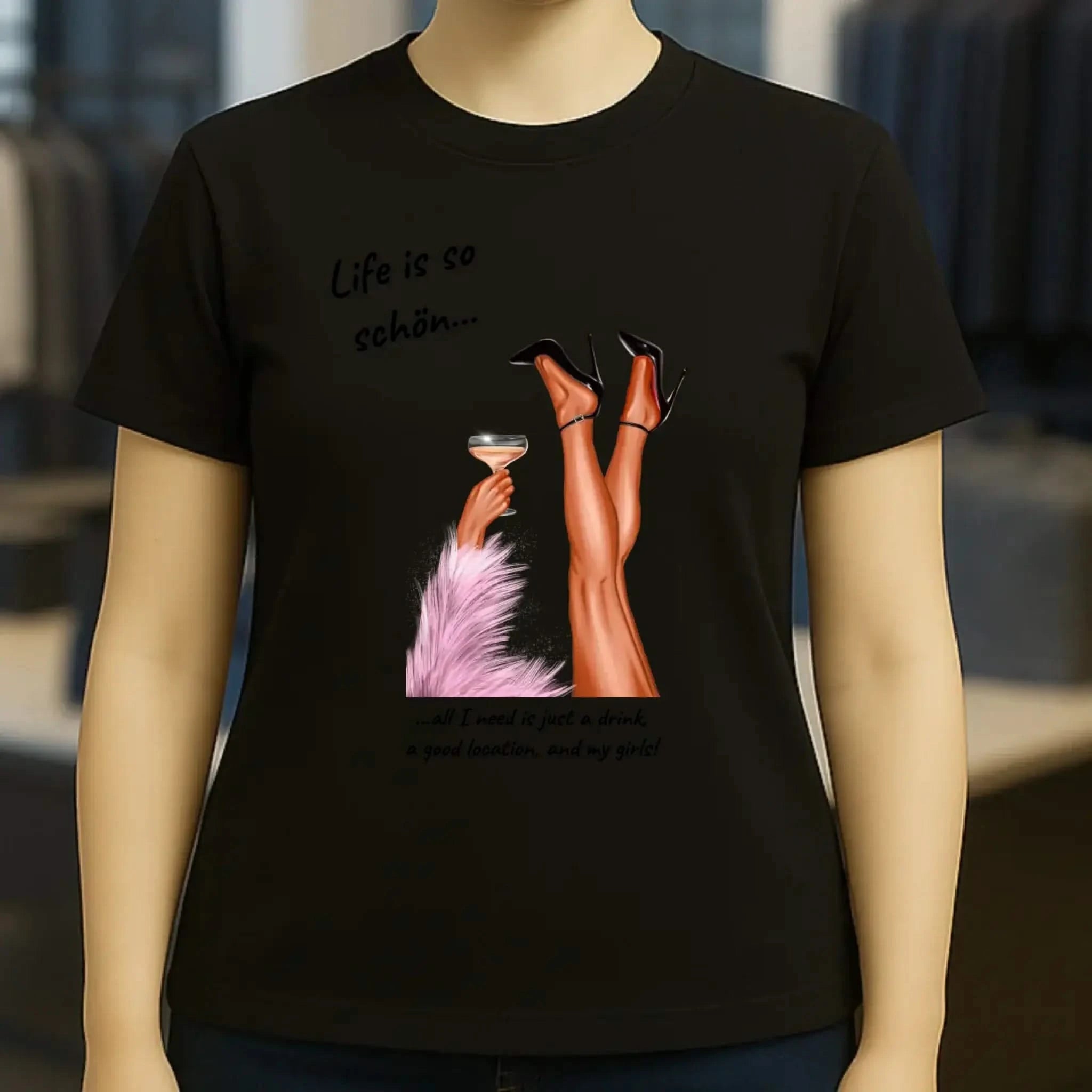 Party Legs personalisierbar - Ladies Premium T-Shirt XS-2XL aus Bio-Baumwolle für Damen