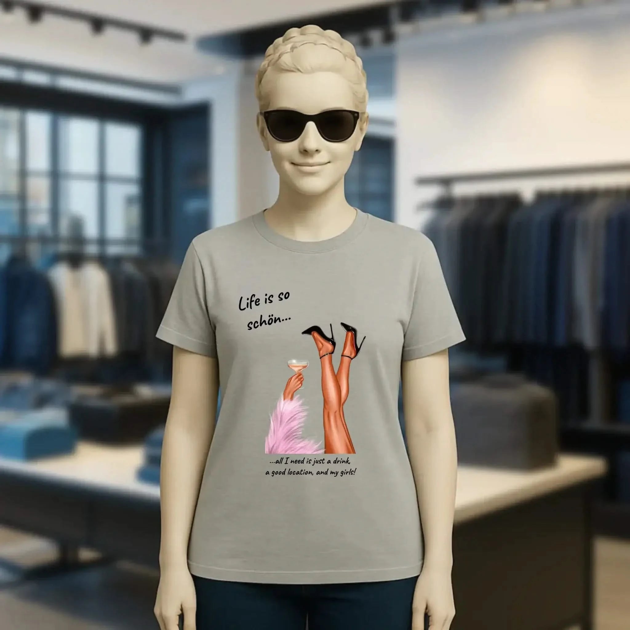 Party Legs personalisierbar - Ladies Premium T-Shirt XS-2XL aus Bio-Baumwolle für Damen